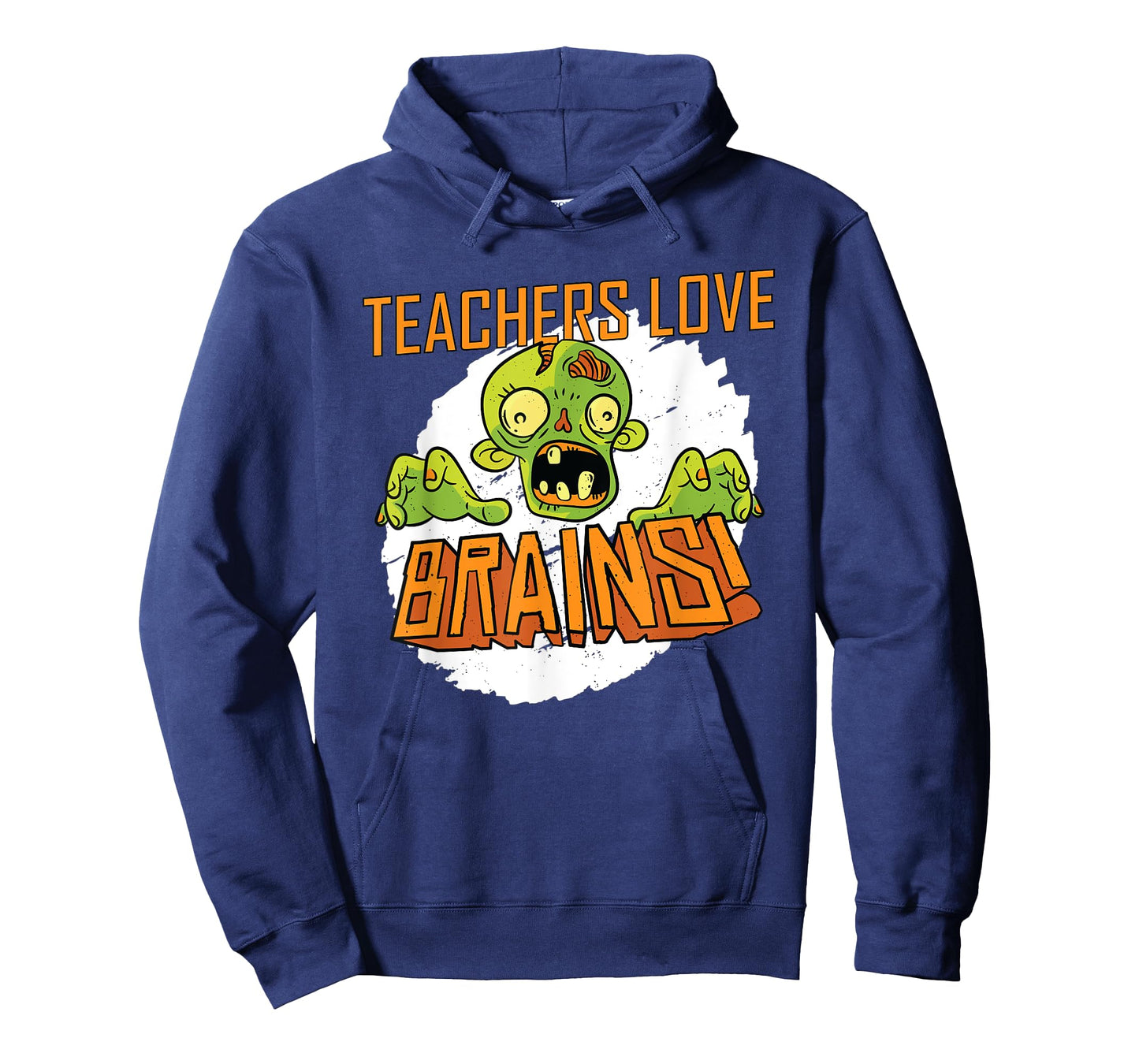 Funny Halloween Teachers Love Brains Zombie T-Shirt for Men Women