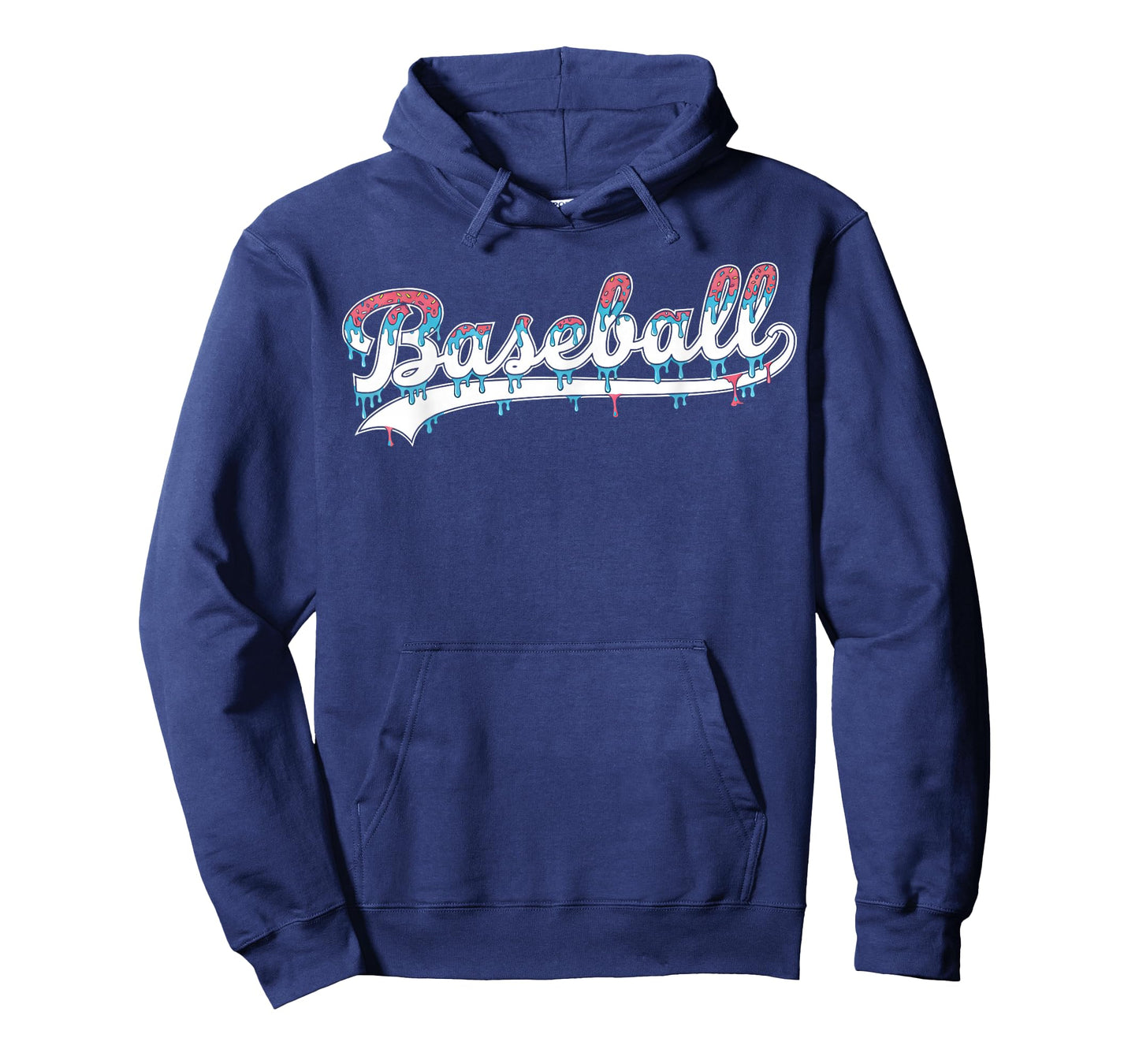 Baseball Ice Cream Drip Boys and Girls Batter Game Day T-Shirt