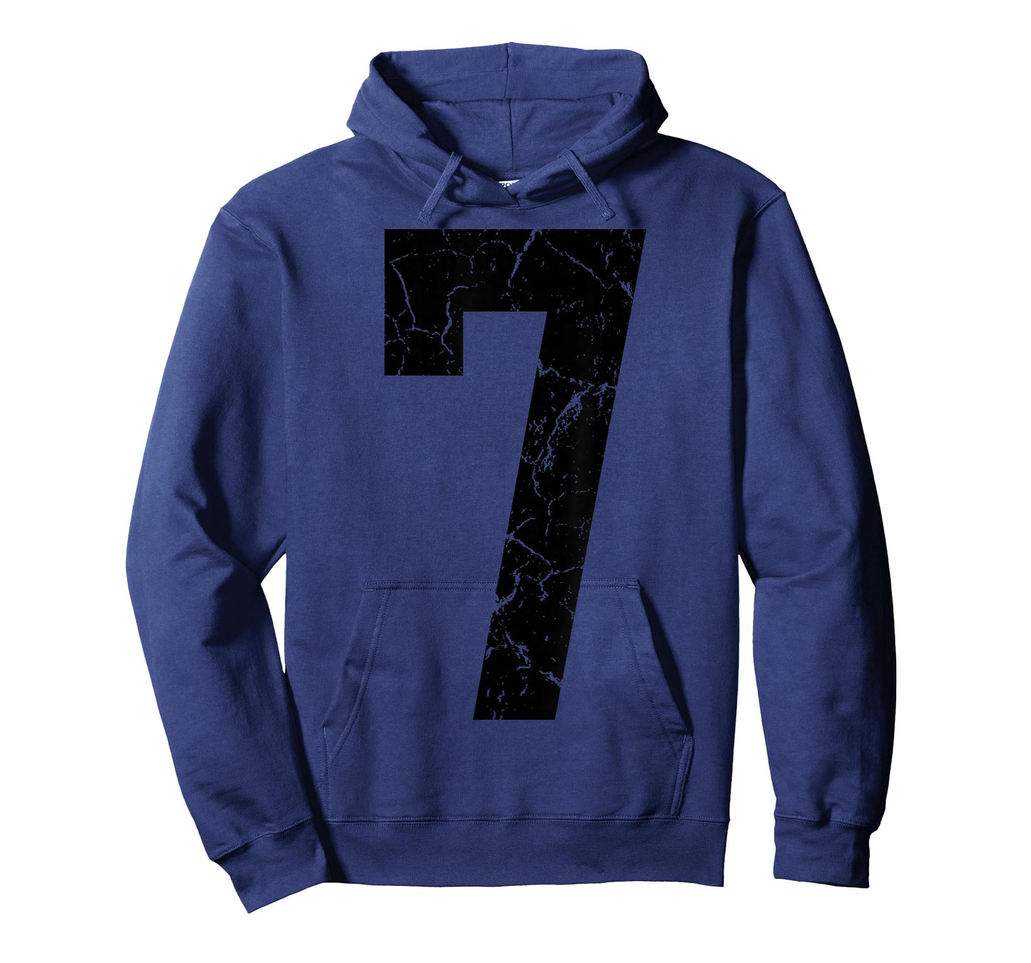 Big Black Number 7 Jersey Player Uniform #7 Fan T-Shirt