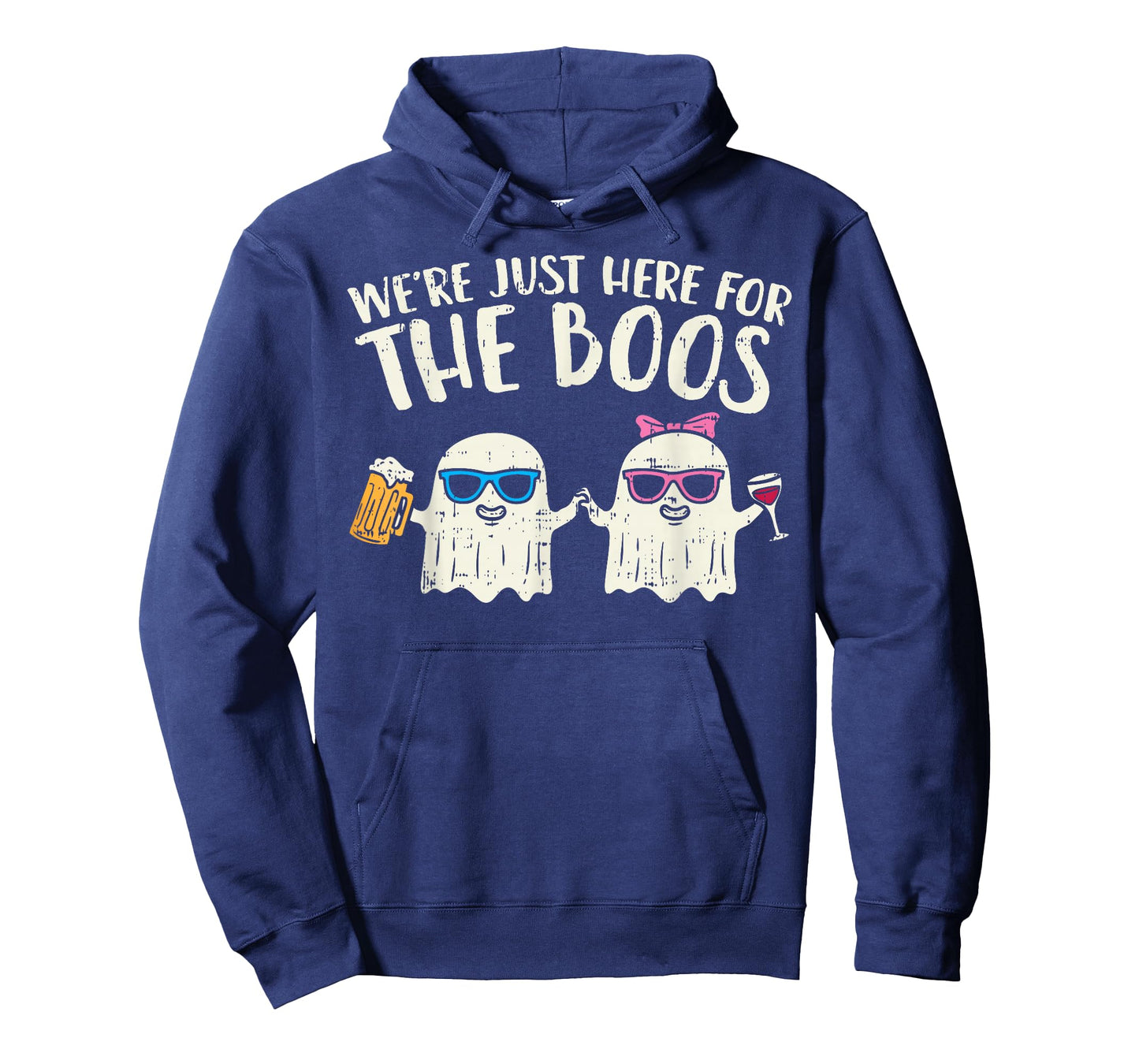 We're Just Here For Boos Ghosts Halloween Costume For Couple T-Shirt