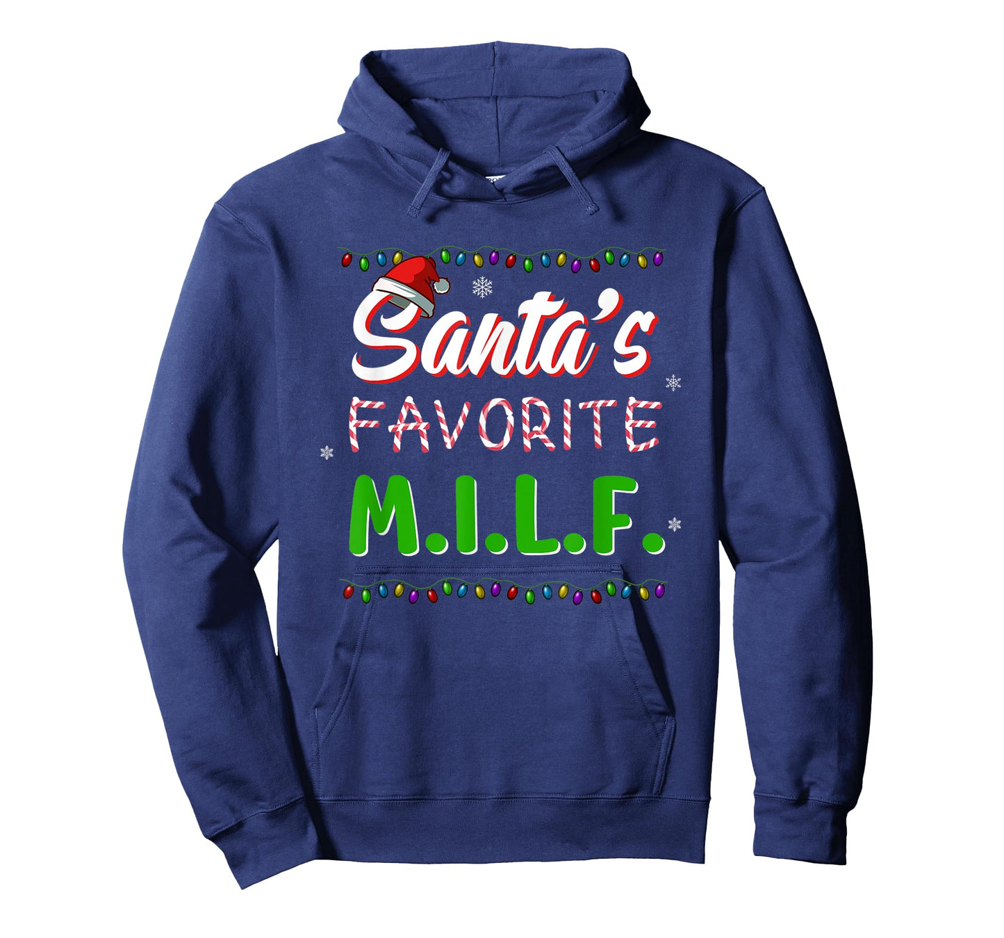 Santa's Favorite MILF Christmas Santa Hat Light T-Shirt