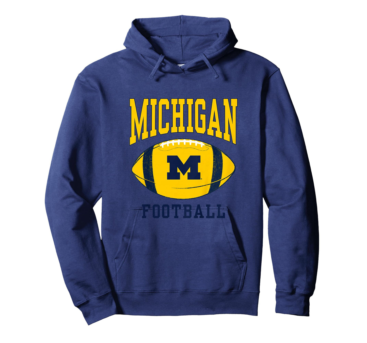 Kids University of Michigan Wolverines U of M Football Ball T-Shirt