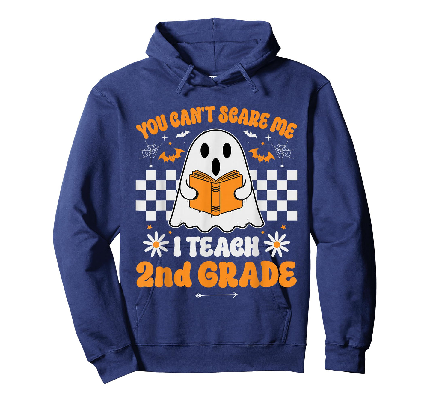 You Can't Scare Me I Teach 2nd Grade Retro Teacher Halloween T-Shirt