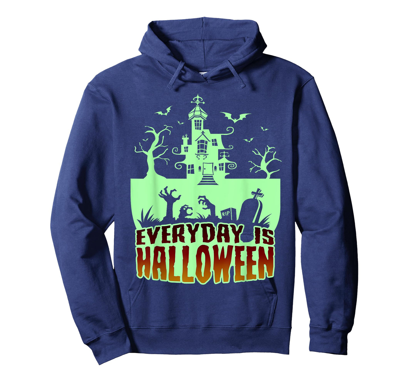EVERYDAY IS HALLOWEEN - Creepy, Scary Castle, House & Bats T-Shirt