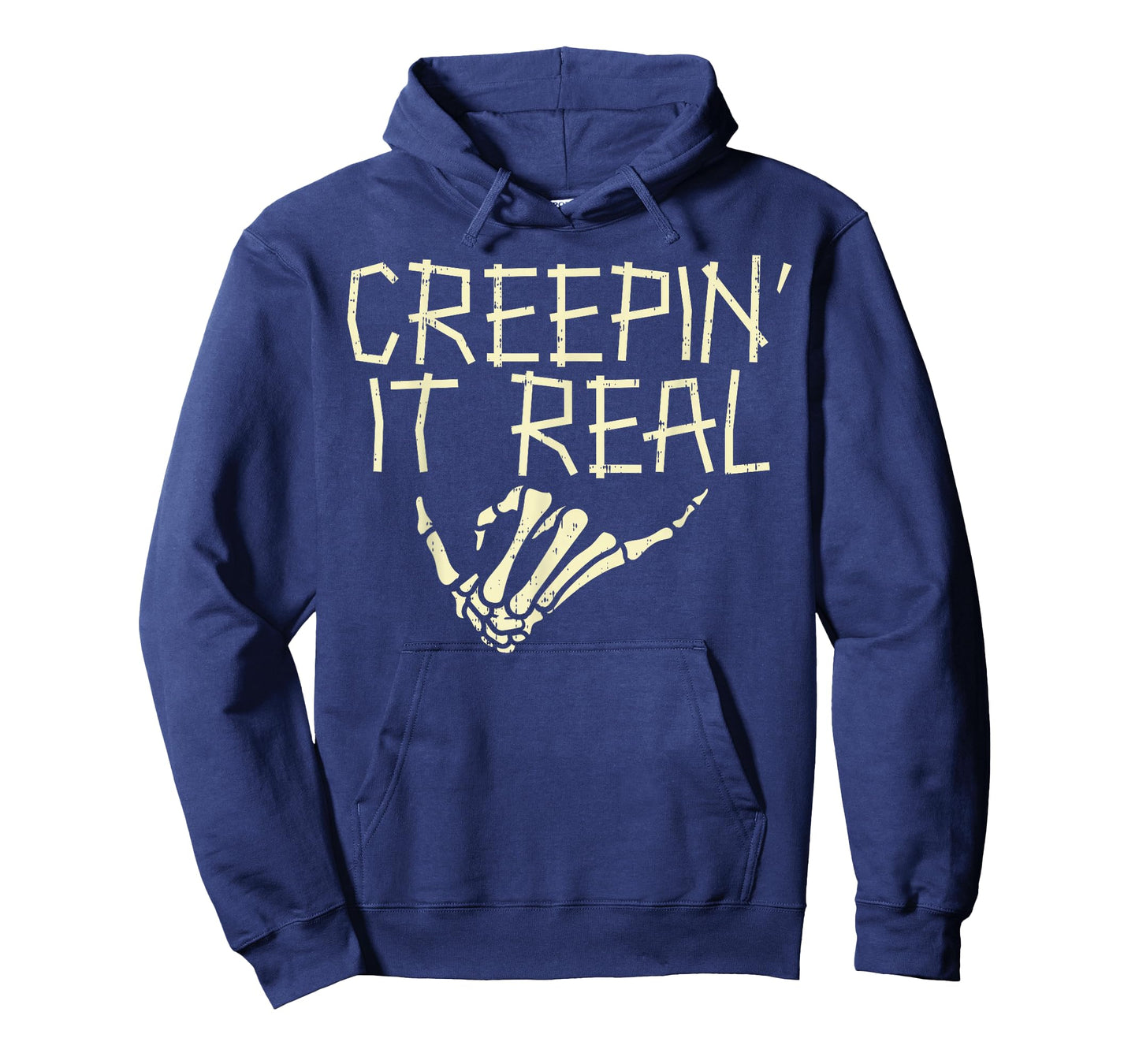 Creepin It Real Skeleton Hand Funny Halloween Men Women T-Shirt