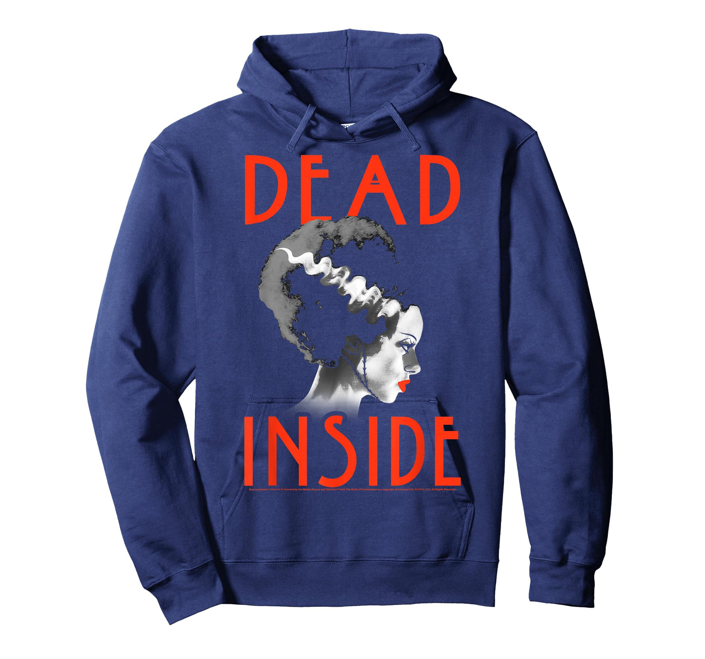 Universal Monsters Bride Of Frankenstein Dead Inside Profile T-Shirt