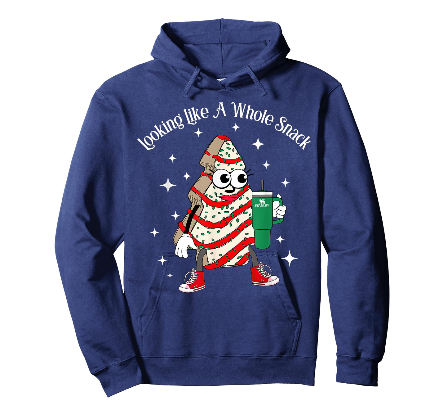 Looking Like A Whole Snack Christmas Tree Snack Cake Xmas T-Shirt