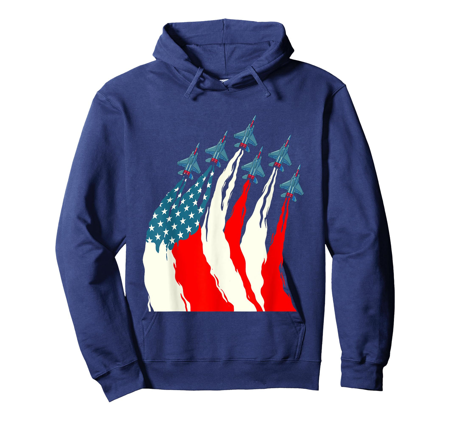 Patriotic USA Flag Fighter Jets - Airline Pilot Aviation T-Shirt