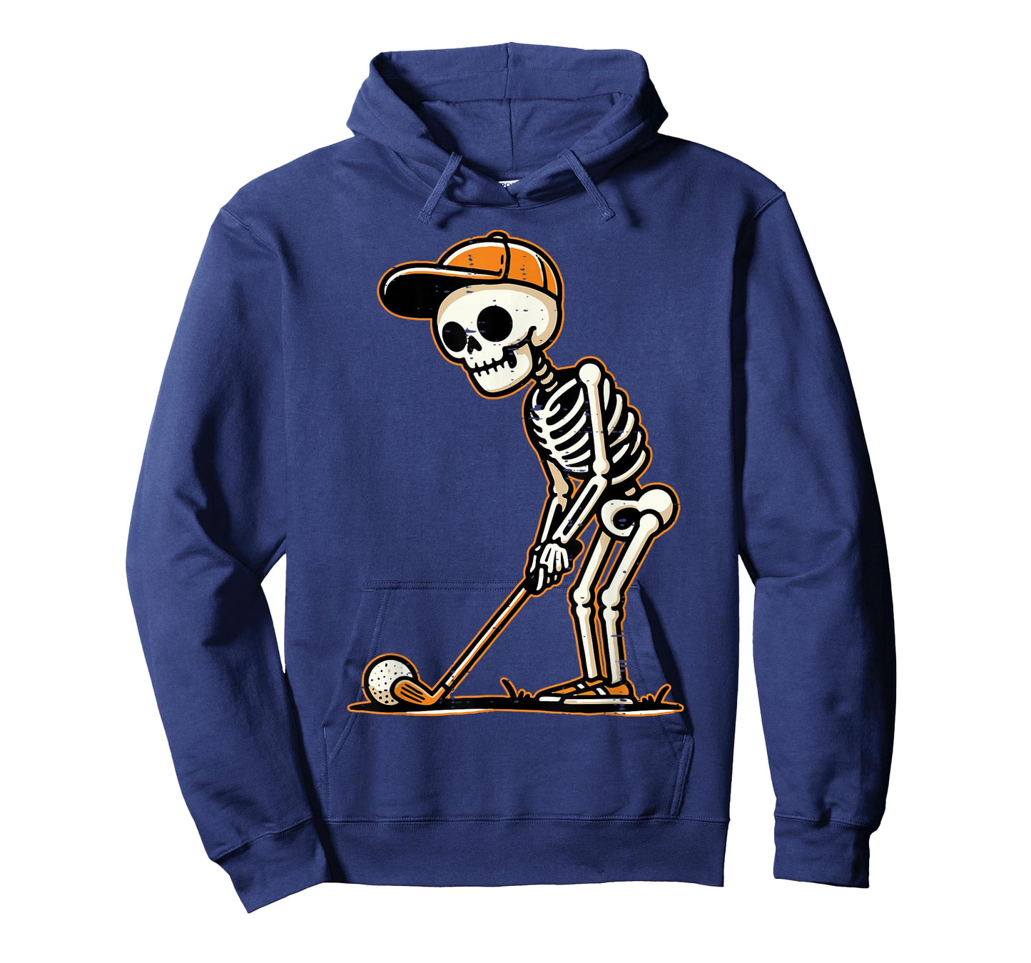 Skeleton Golf Player Halloween Costume Men Boys Kids T-Shirt