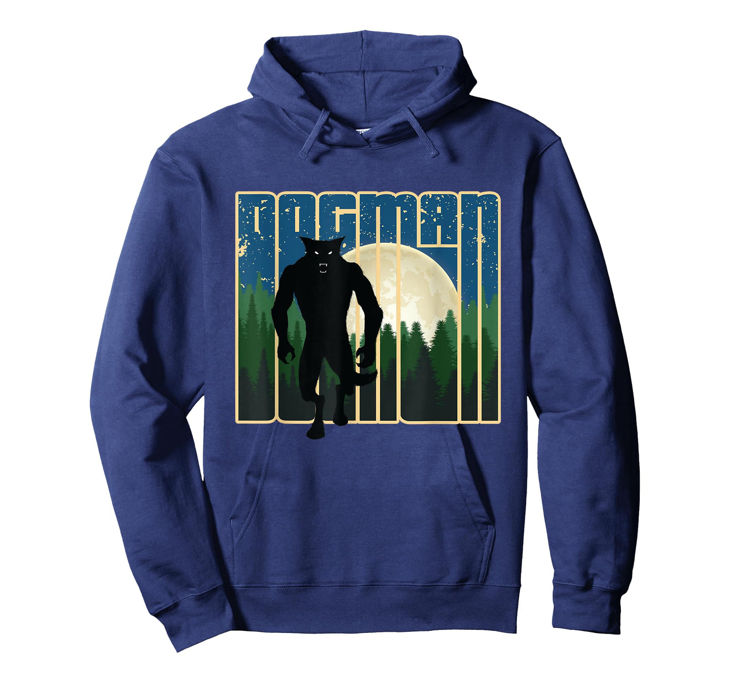 Dogman - Michigan Wisconsin Cryptid Retro Werewolf Forest T-Shirt