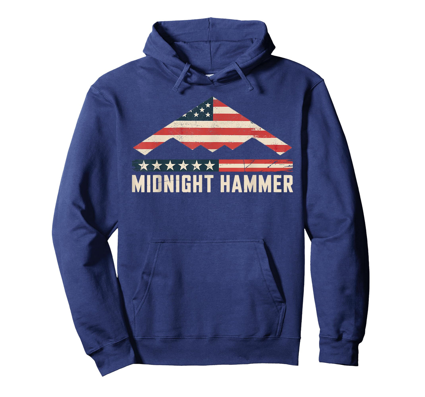 Operation Midnight Hammer B-2 Stealth Jet with American Flag T-Shirt