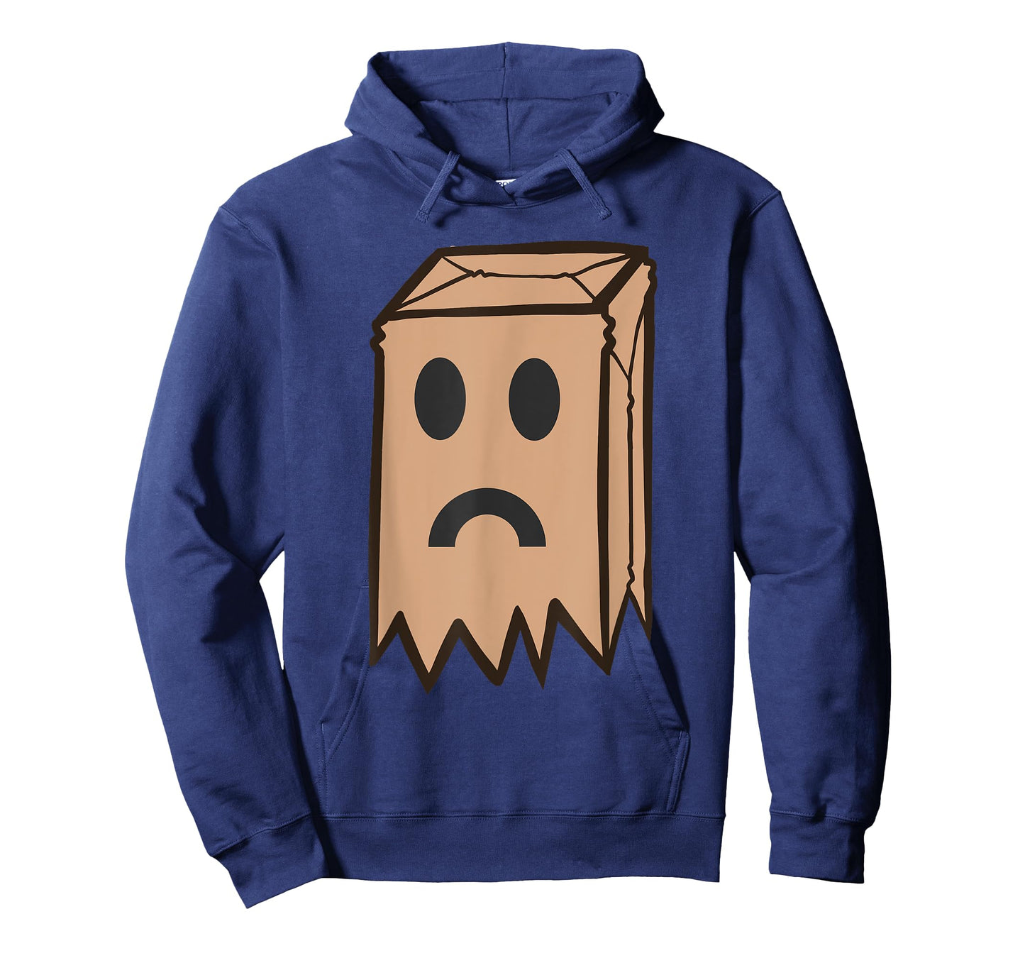 Funny Brown Paper Bag With Face - Wearing a Brown Paper Bag T-Shirt