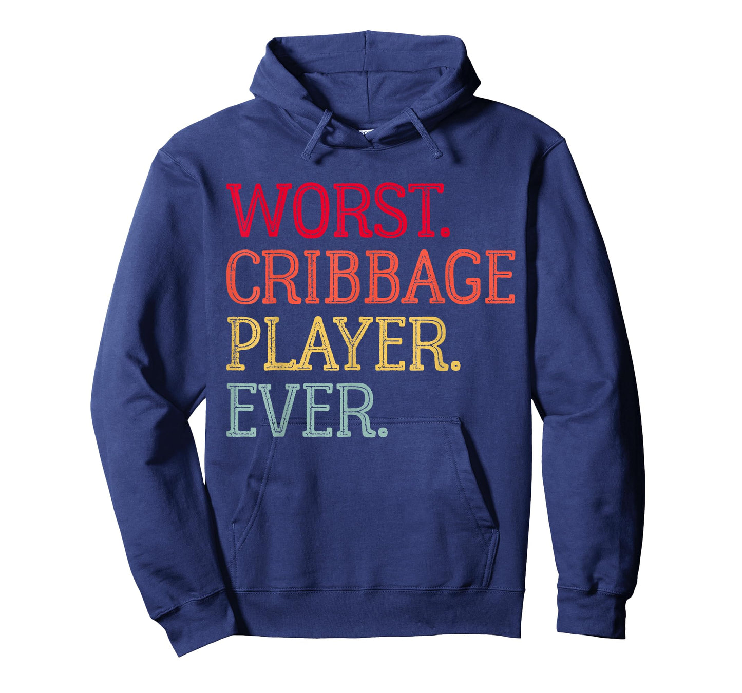 Worst Cribbage Player Ever Vintage Cribbage Board Game Pegs T-Shirt