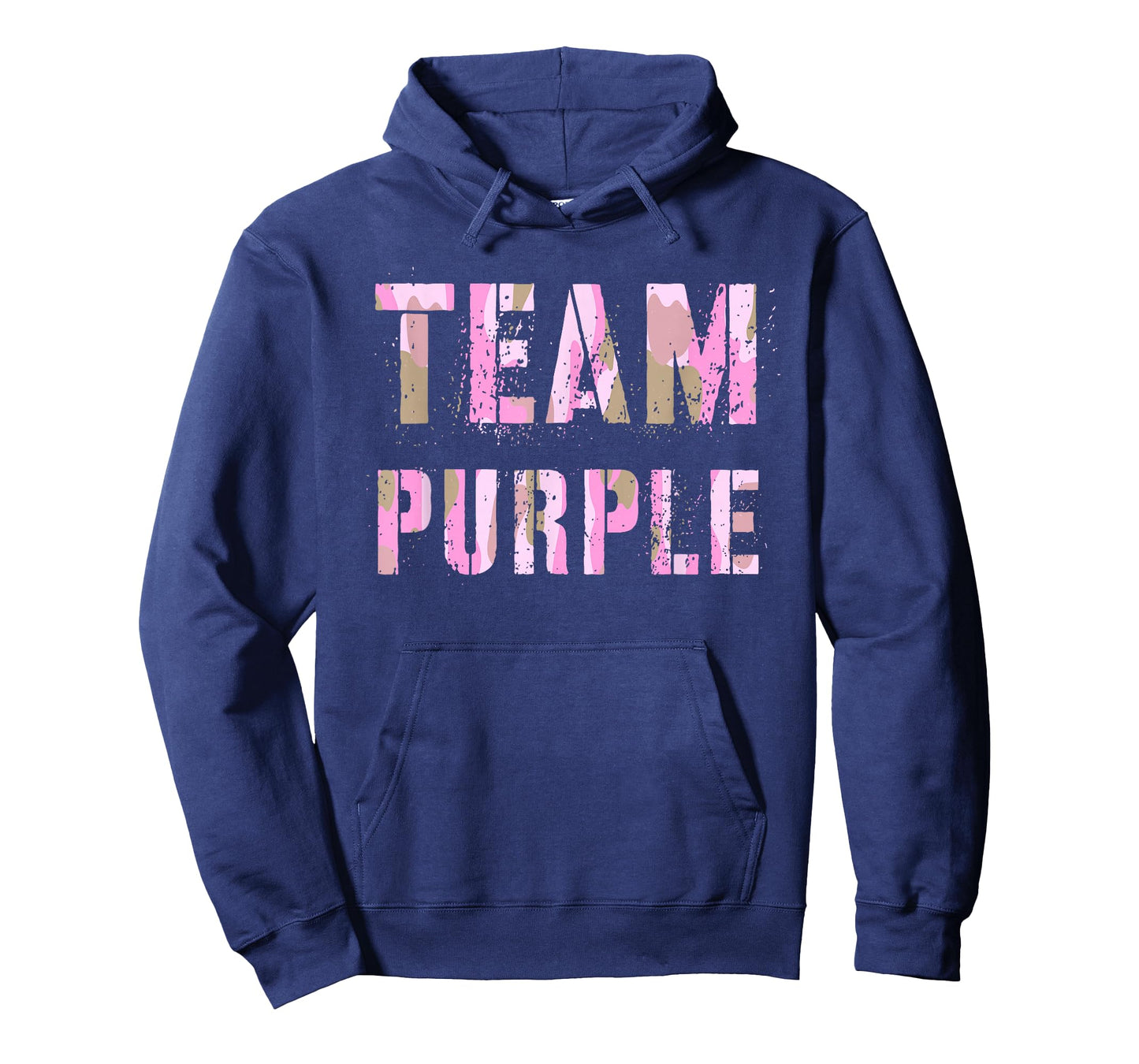 Vintage TEAM PURPLE Camo Summer Camp War Game Army Children T-Shirt