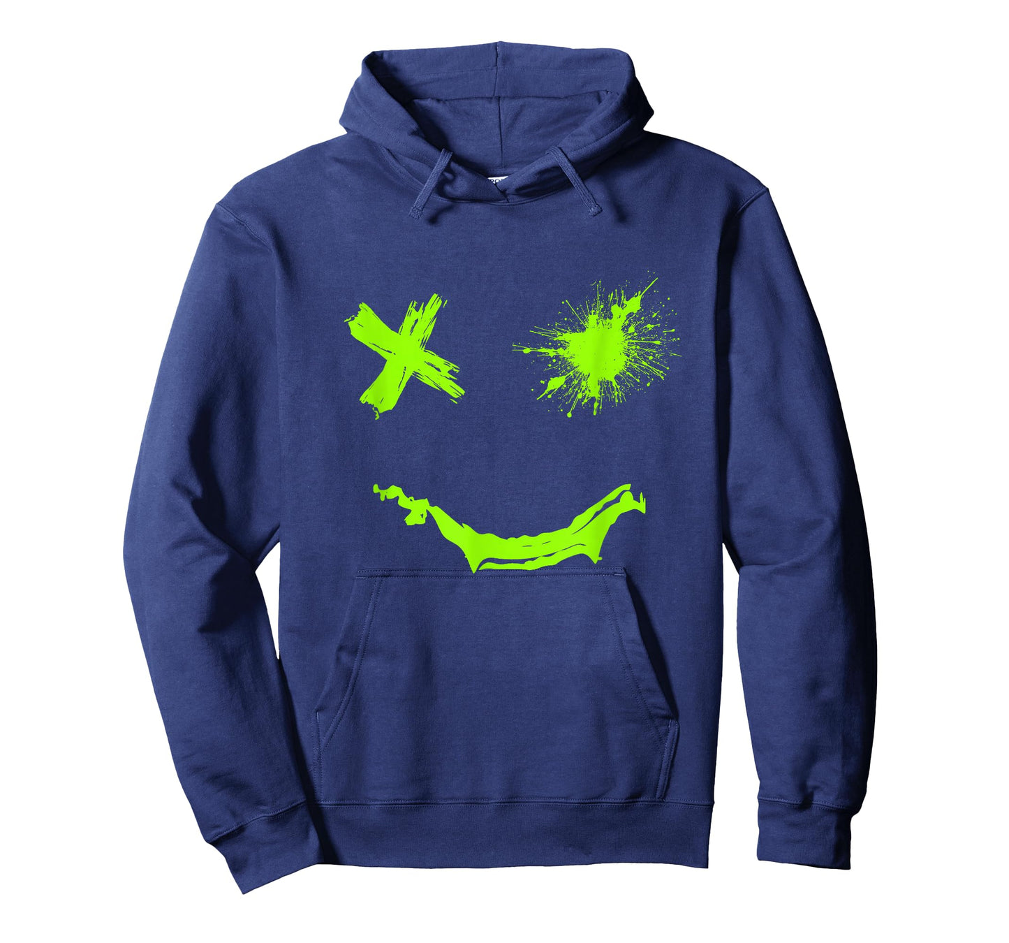 Green Grunge Smile Green Color Graphic T-Shirt