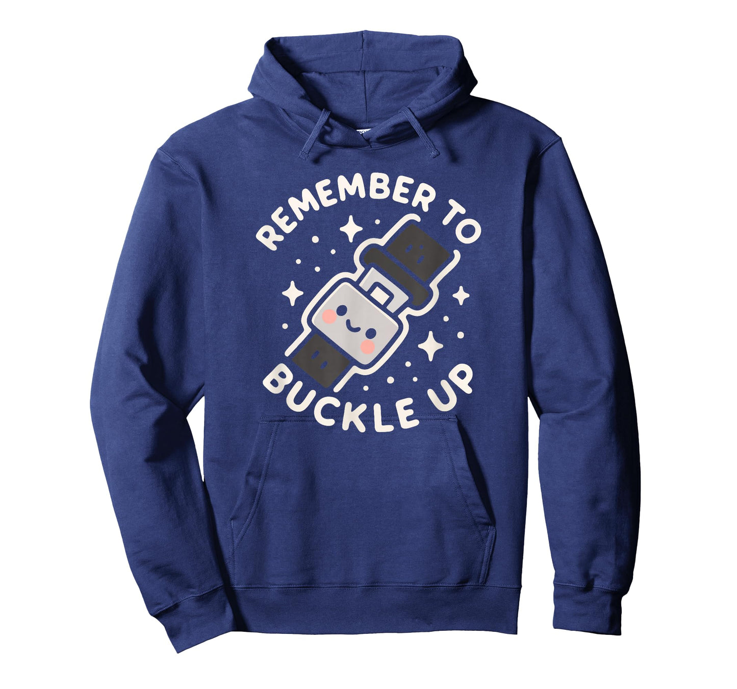 Remember to Buckle Up Cute Seat Belt Character T-Shirt