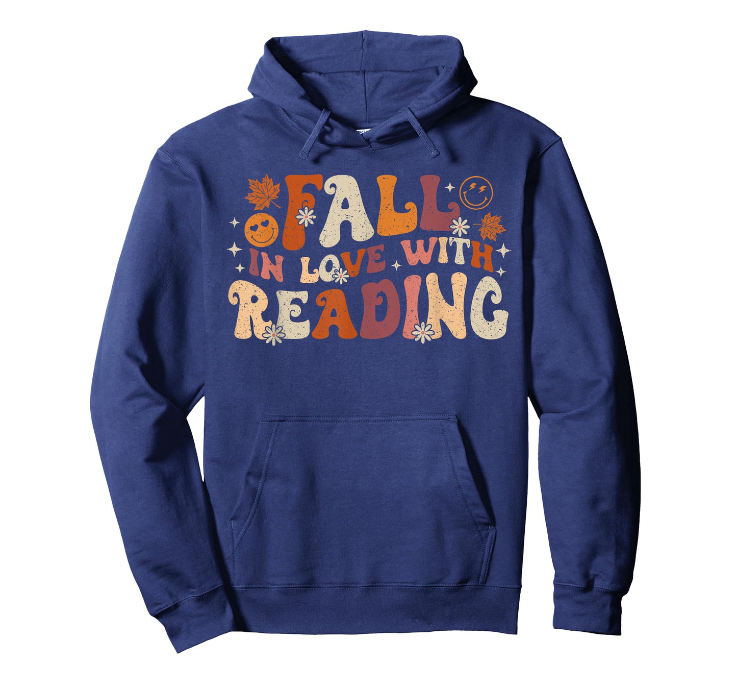 Fall In Love With Reading Autum Thanksgiving Teacher Kids T-Shirt