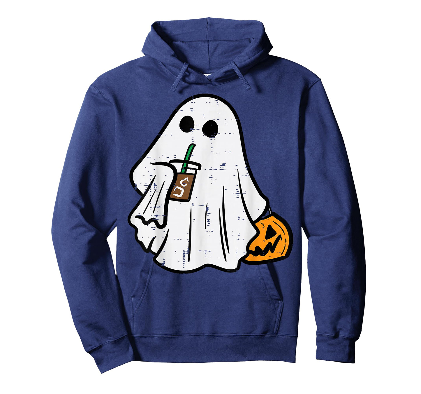 Halloween Ghost Ice Coffee Funny Costume Men Women Kid Youth T-Shirt