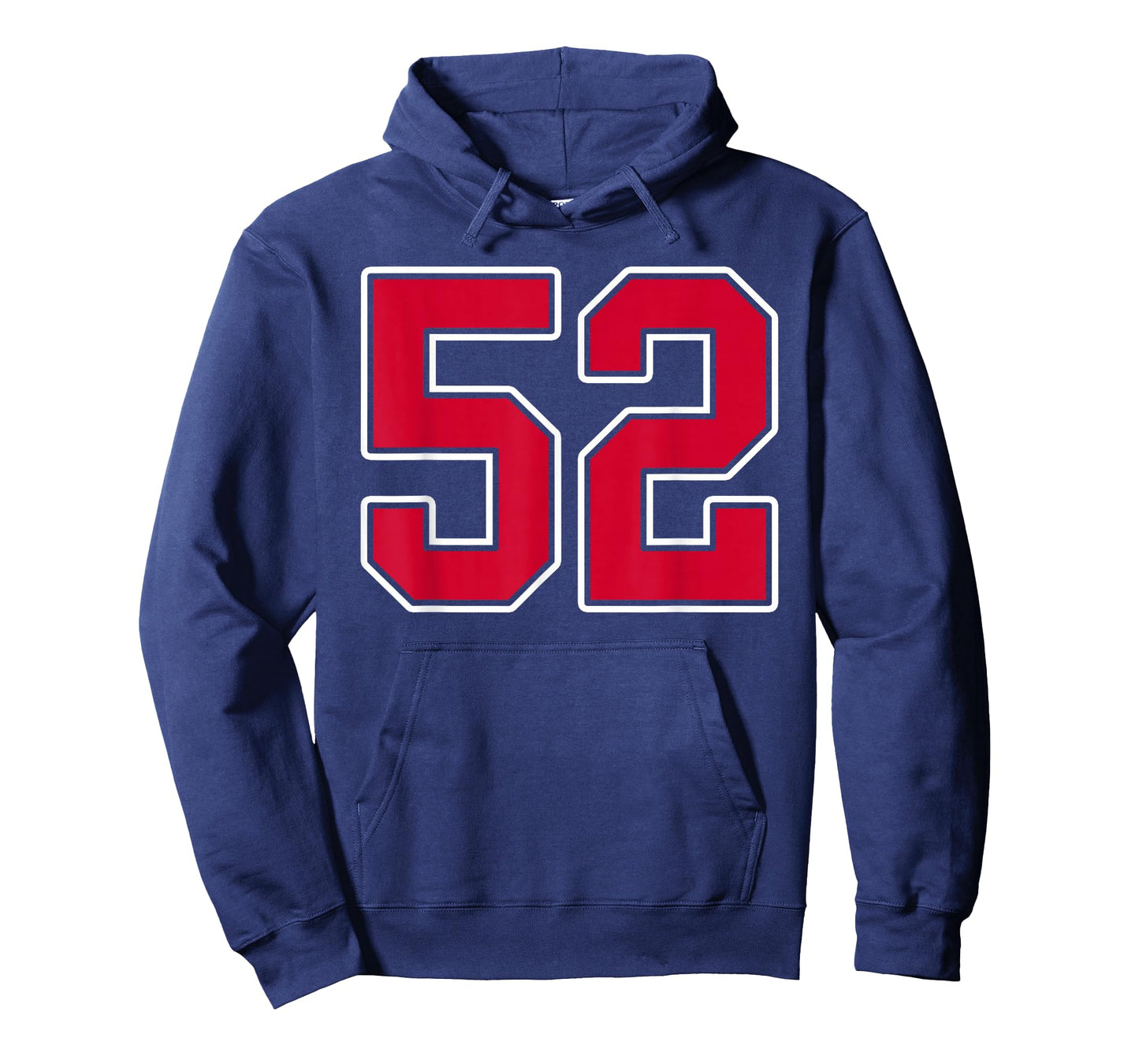 Red White Number 52 Jersey Player Uniform #52 T-Shirt