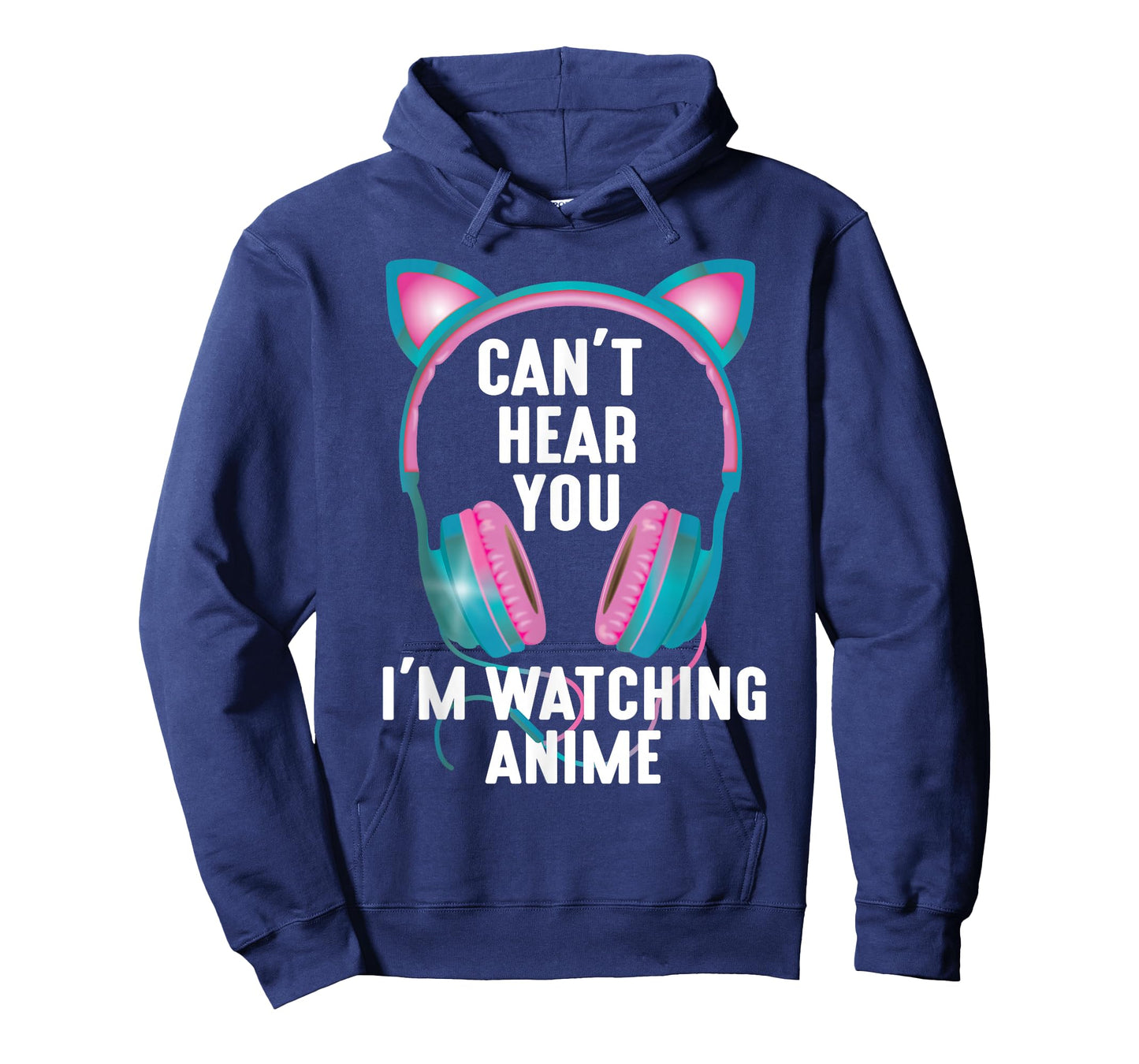 Japan Kawaii Anime Merch Manga Otaku Women Outfit Can't Hear You I'm Watching Anime Funny Kids Animation Pun T-Shirt