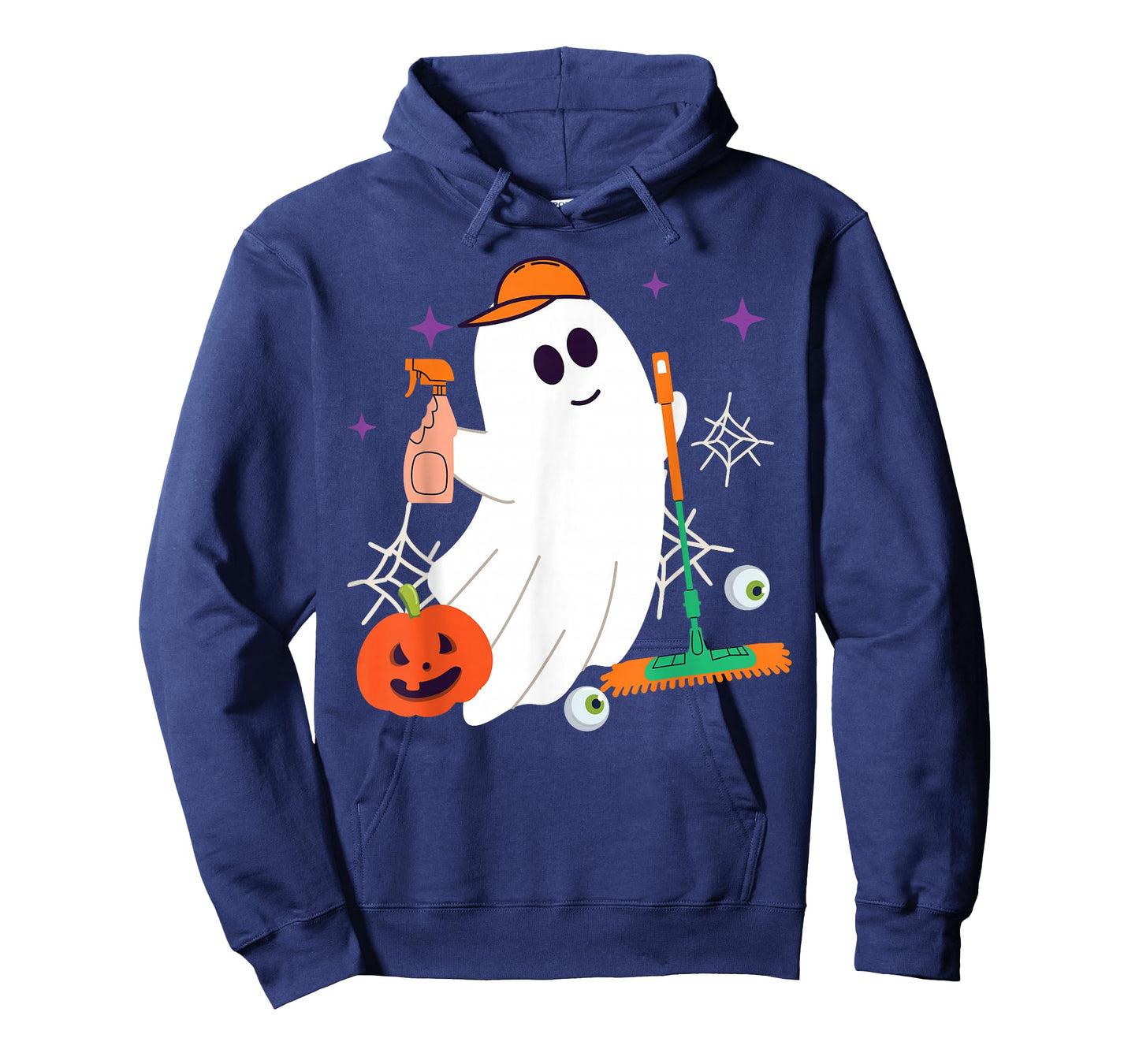 School Custodian Janitor Ghost Halloween T-Shirt