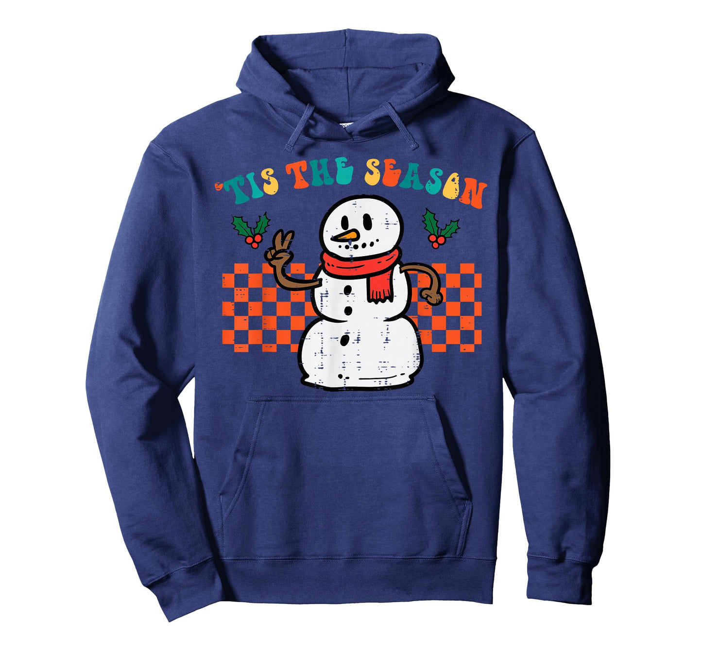 Tis The Season Snowman Christmas Retro Xmas Men Women Kids T-Shirt