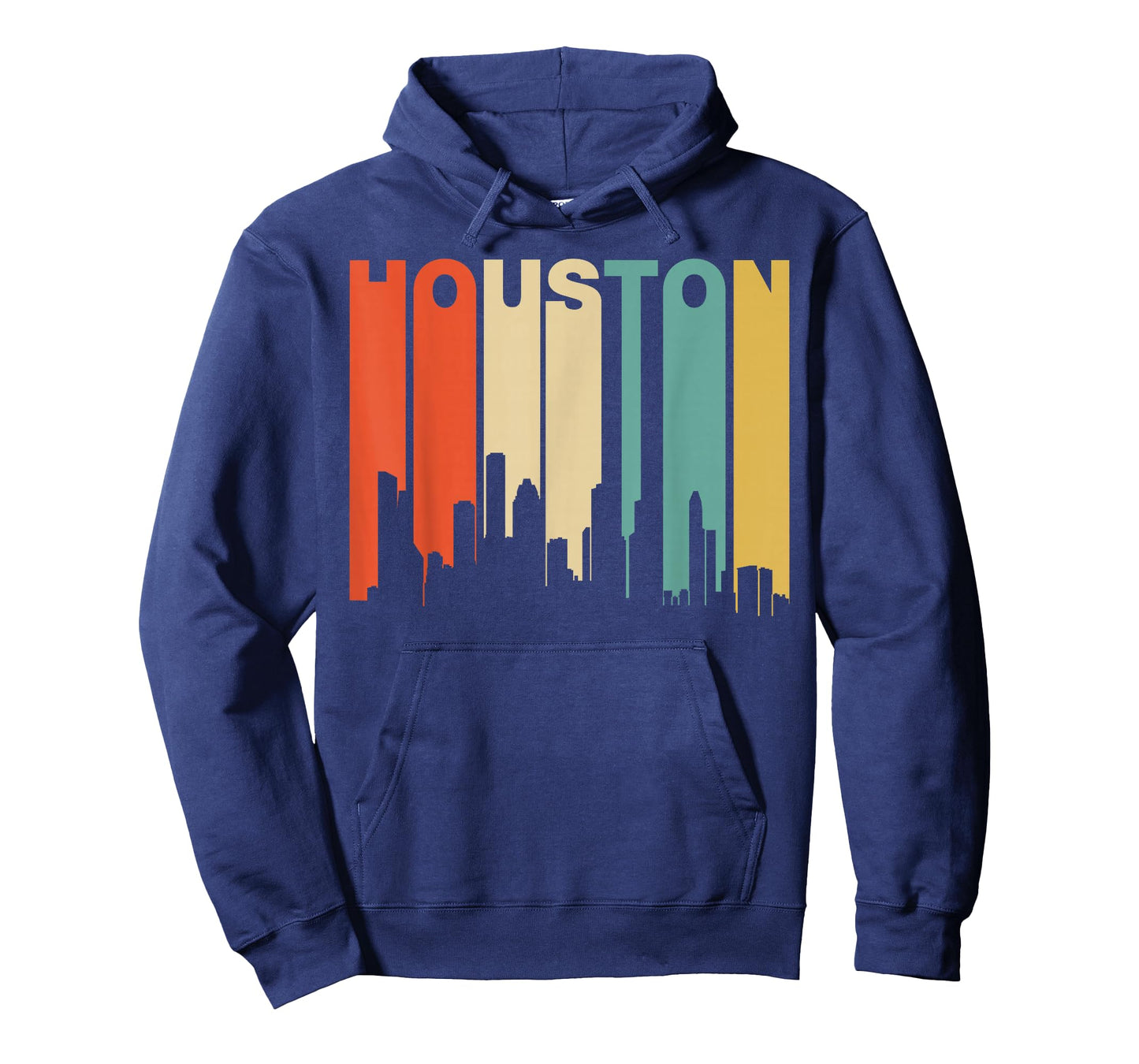 Retro 1970's Style Houston Texas Skyline T-Shirt T-Shirt