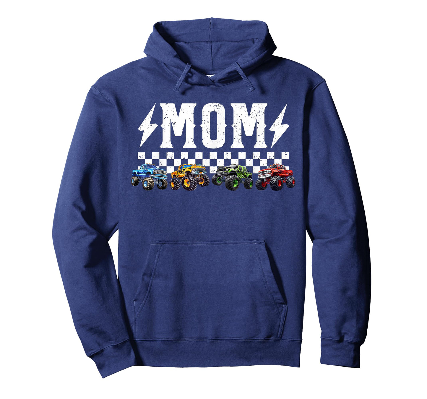 Mom Retro Monster Truck Family Crew Birthday Matching T-Shirt