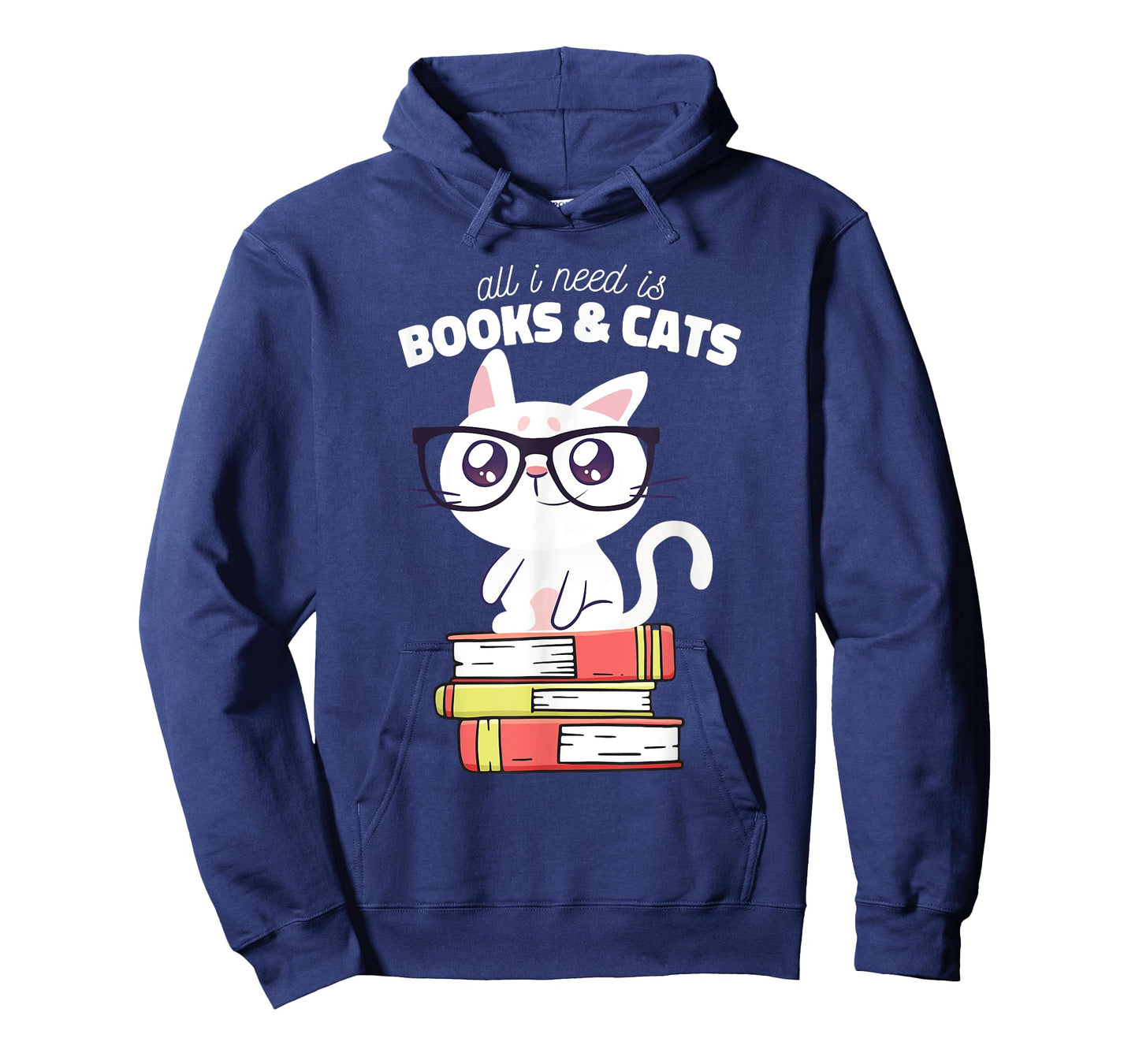 All I need is books & Cats | Books and cats art T-Shirt
