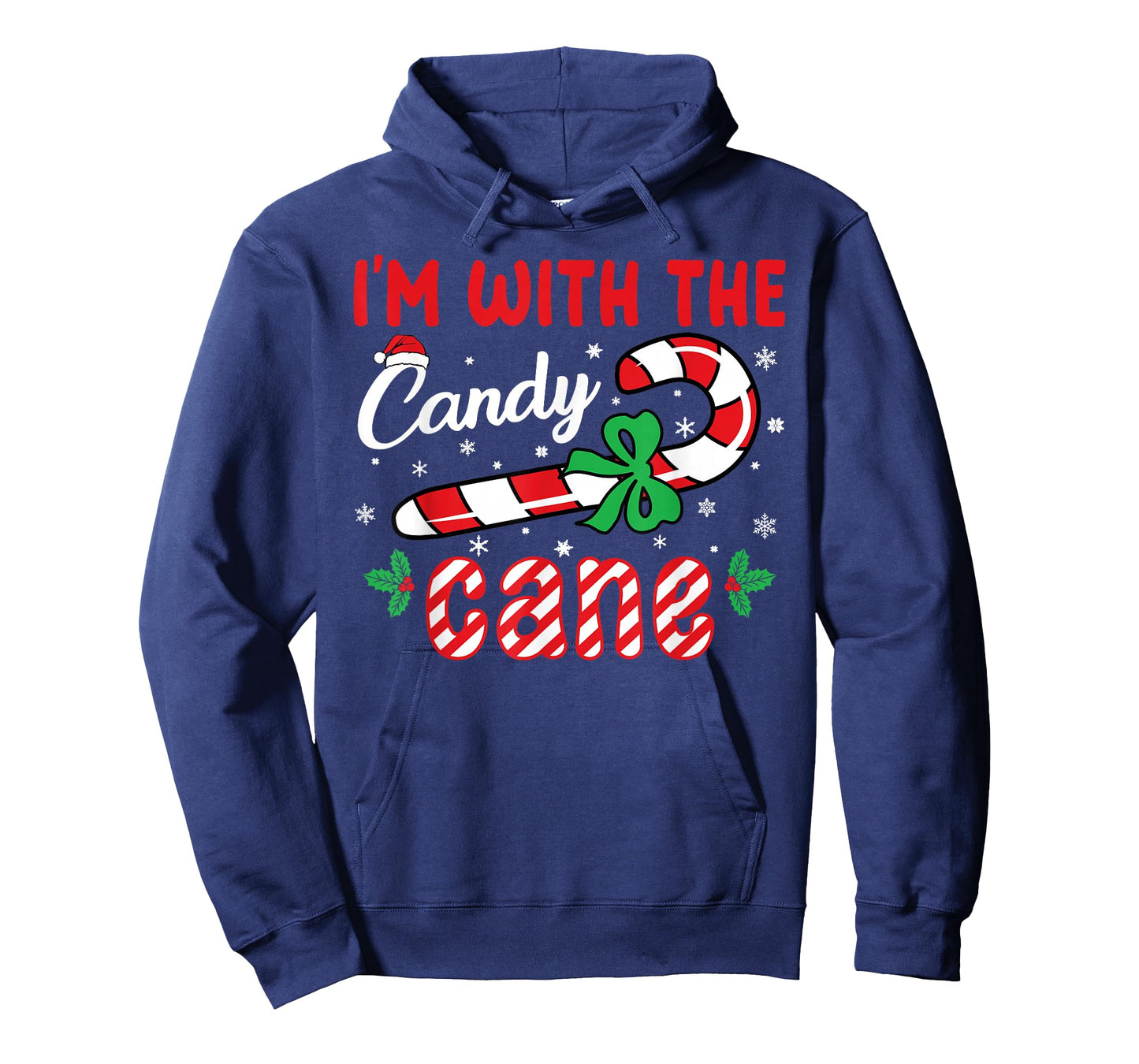Iโm With The Candy Cane - Funny Christmas Holiday Men Women T-Shirt
