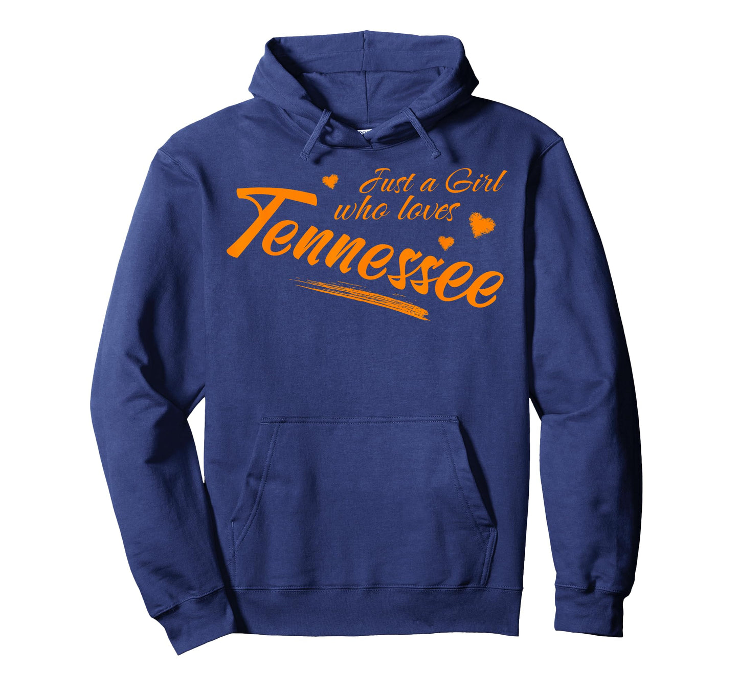 Just A Girl Who Loves Tennessee, Women's Cute TN Orange T-Shirt