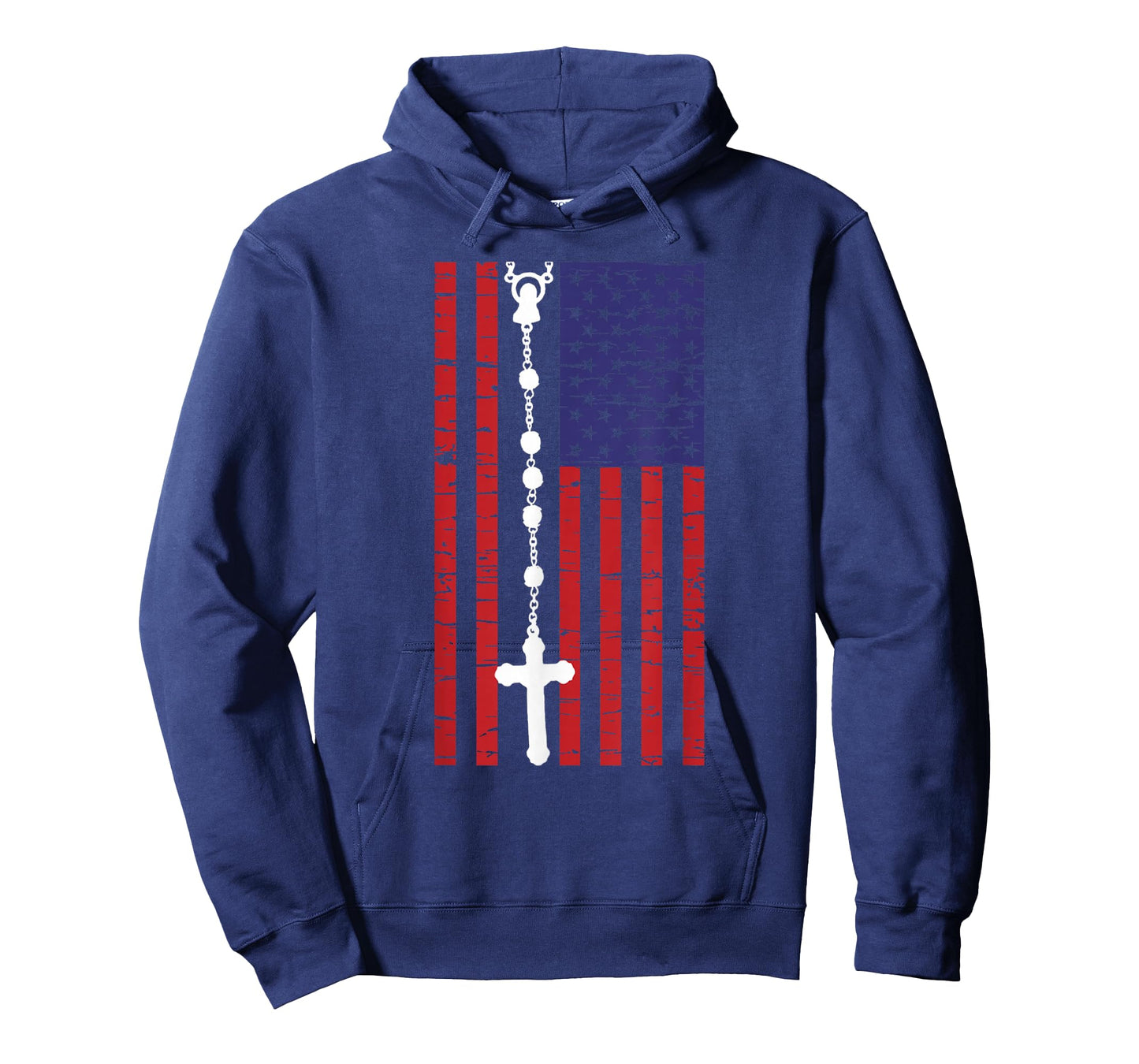 American Flag Rosary Catholic T-Shirt