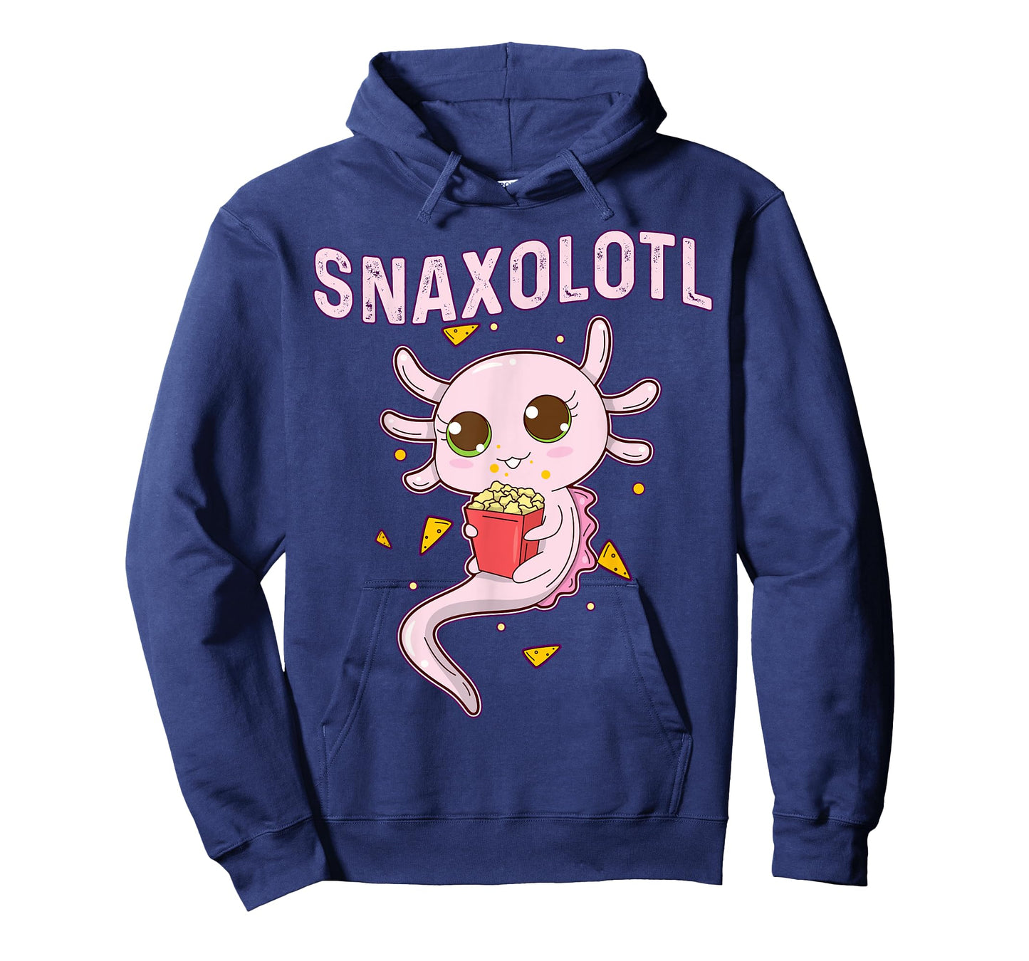 Cute Snaxolotl - Kawaii Axolotl Eating Chips Snacks Kids T-Shirt