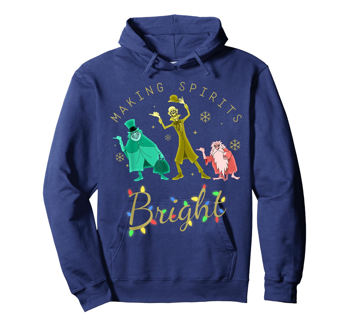 Making Spirits Bright Christmas Retro Groovy Christmas Ghost T-Shirt