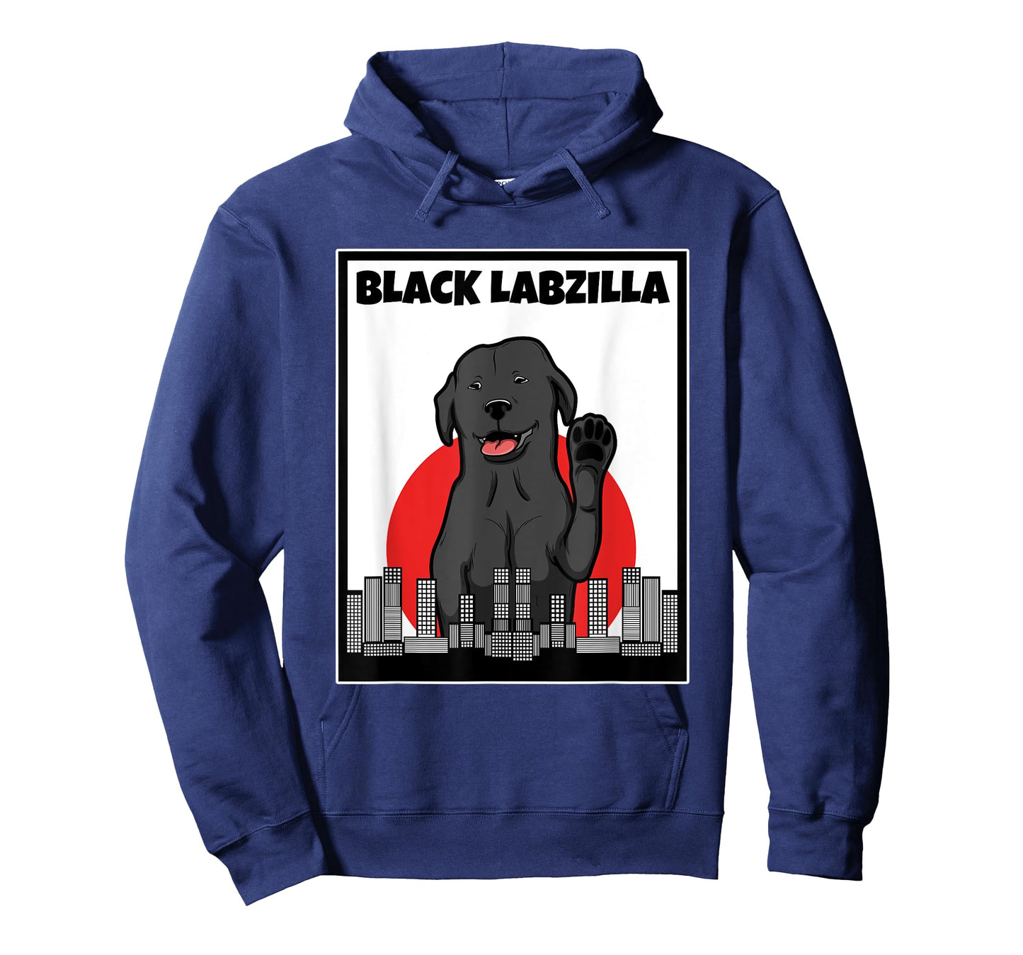 Black labzilla | Funny Lab Labrador Retriever Dogs Trendy T-Shirt