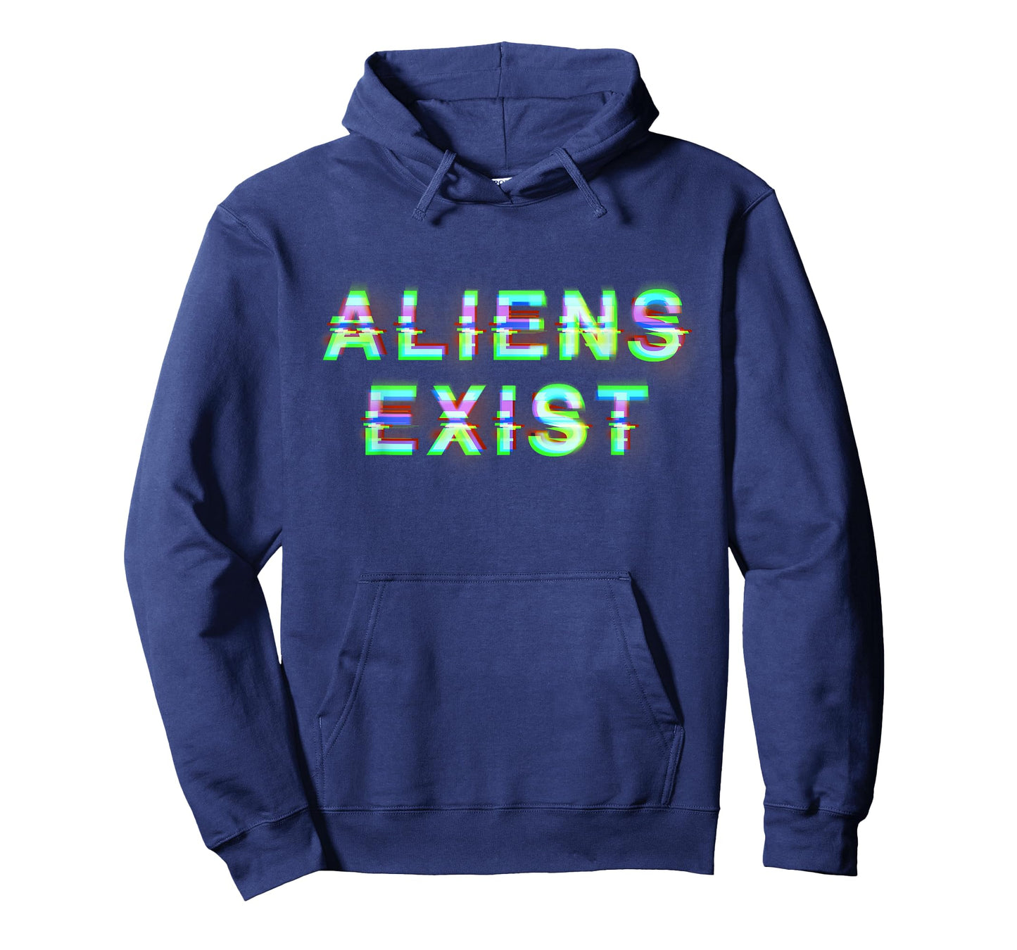Aliens Exist Vaporwave Glitch Style UFO Alien Abduction T-Shirt