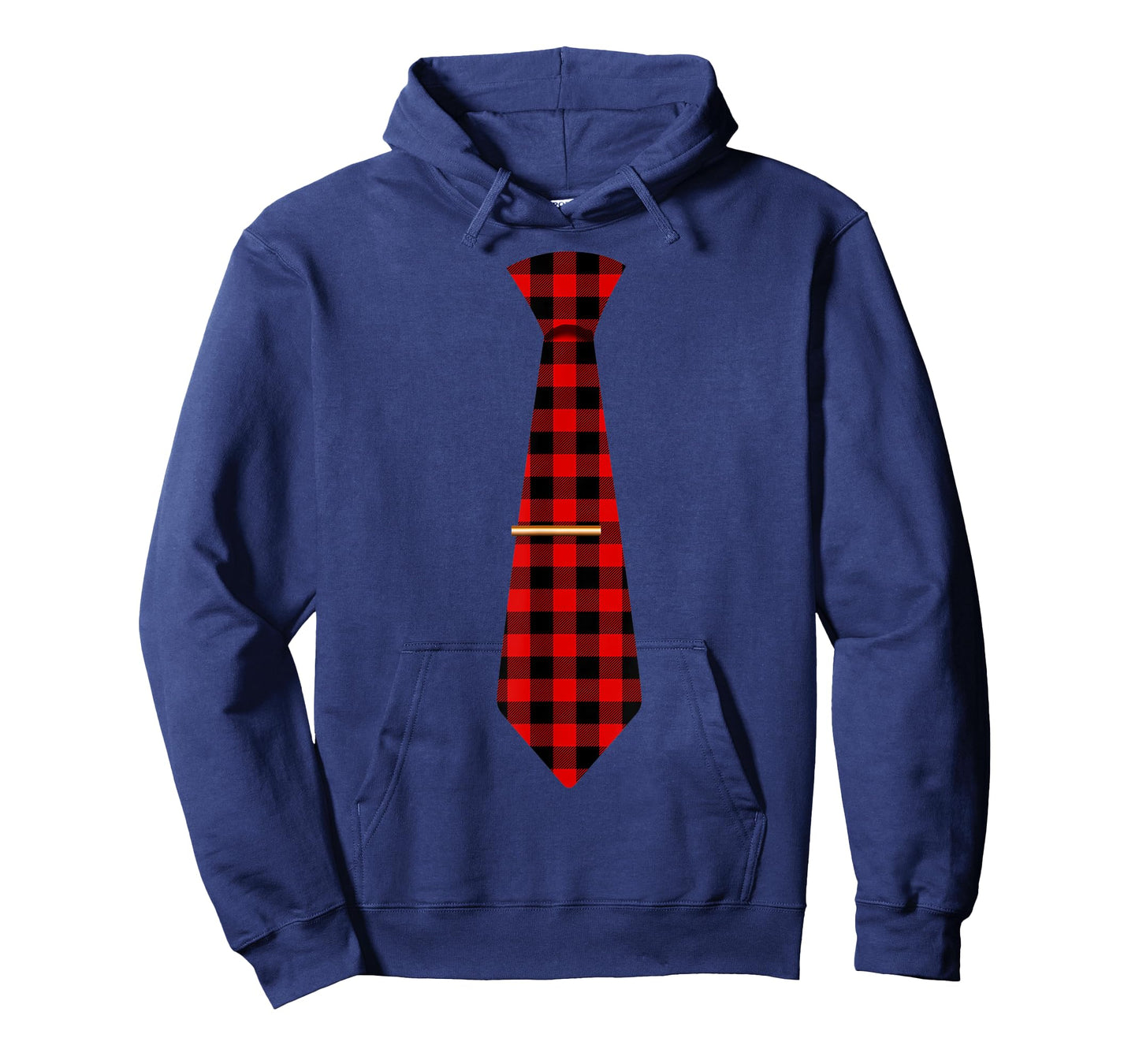 Red Buffalo Plaid Neck Tie Matching Christmas Costume 2021 T-Shirt