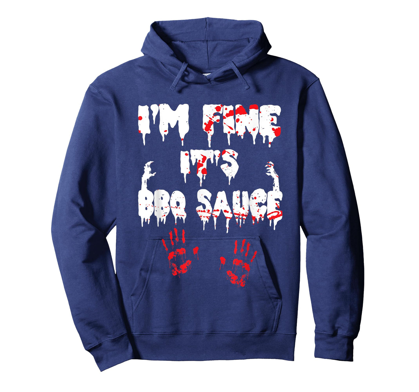 I'm Fine It's BBQ Sauce Spooky Halloween Saying Zombie Hunt T-Shirt