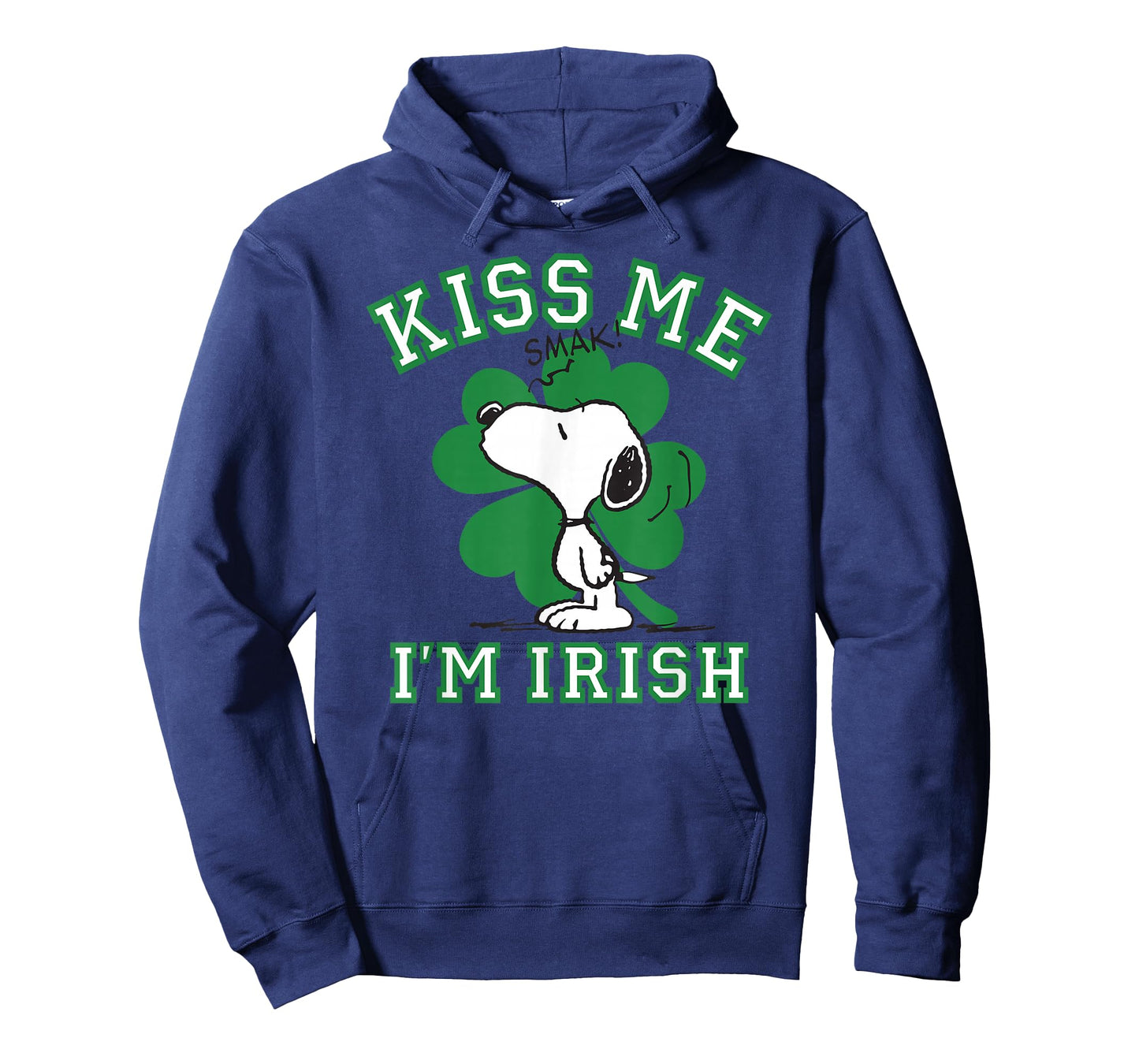 Peanuts Snoopy Kiss Me I'm Irish Clover T-Shirt