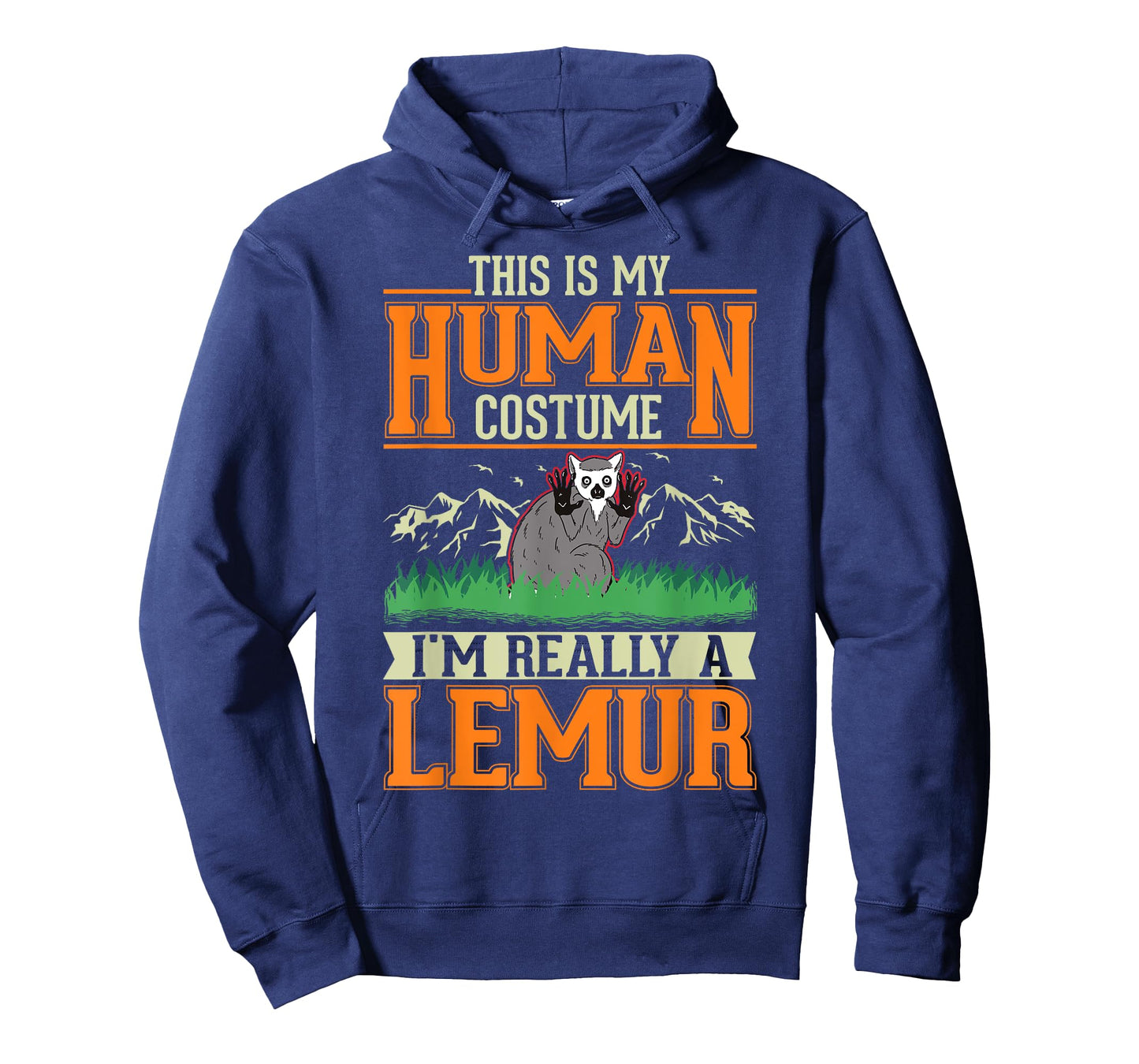 Lemur Human Costume Halloween Lemur T-Shirt