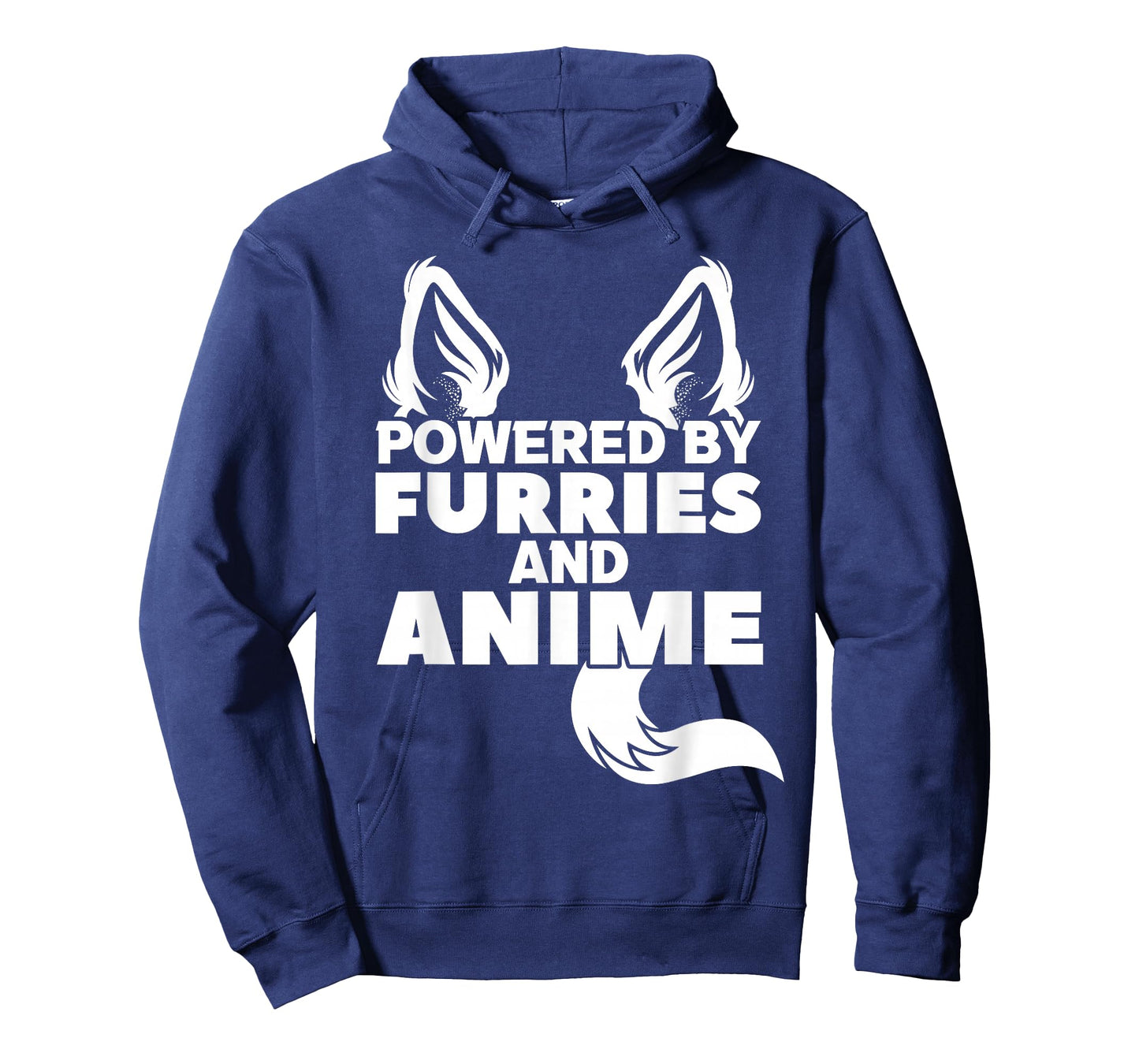 Powered by Furries and Anime Furry T-Shirt