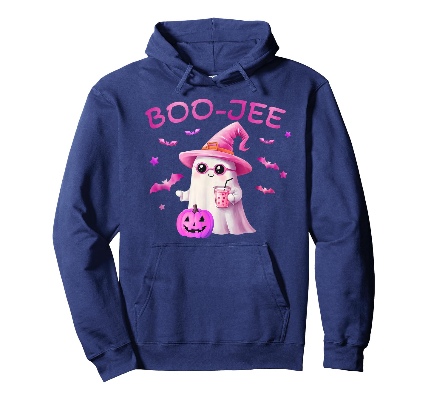 Boo-Jee Ghost - Cute Pink Ghost Halloween Design T-Shirt