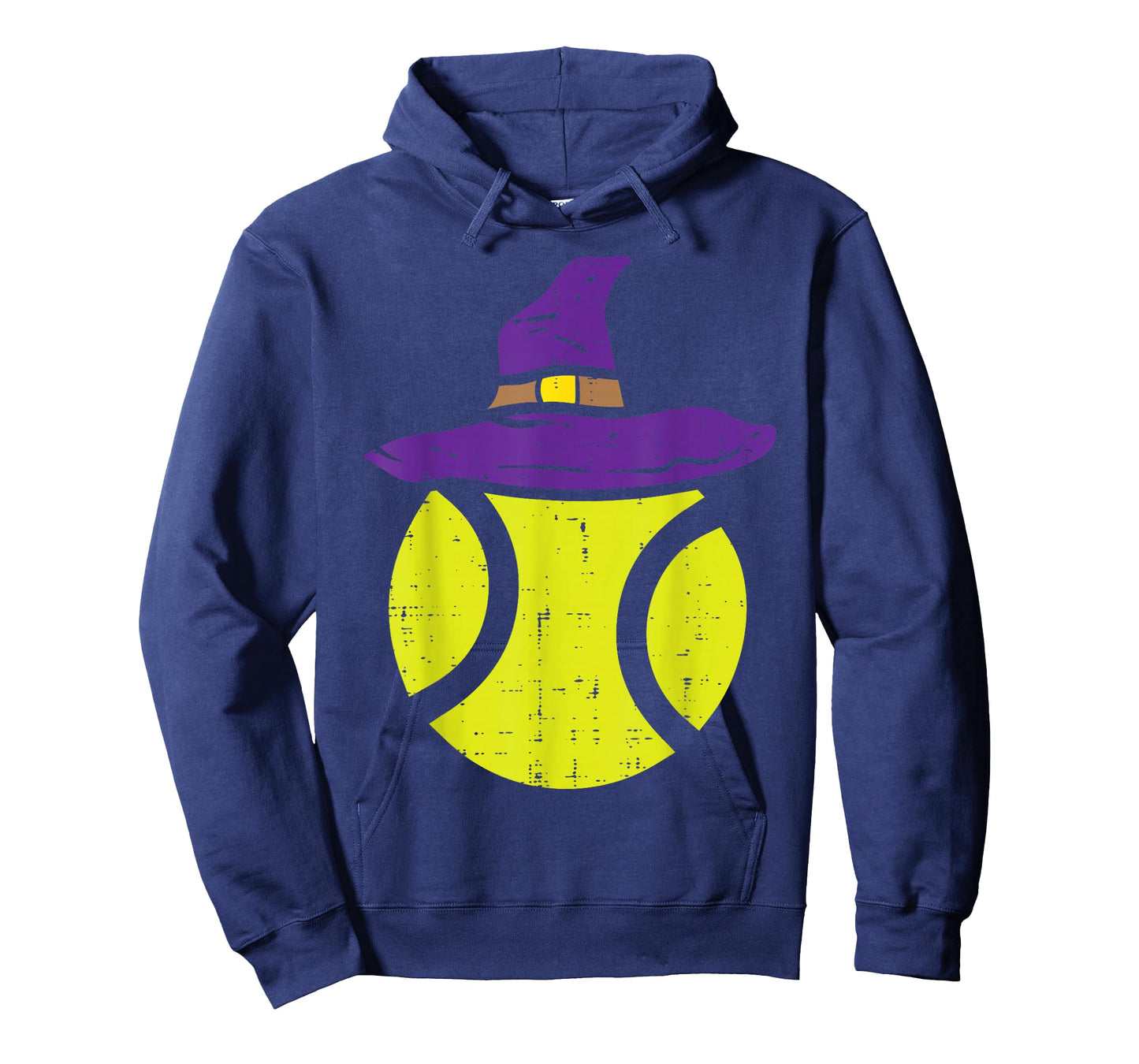 Tennis Ball Witch Hat Funny Halloween Sport Player Gift T-Shirt