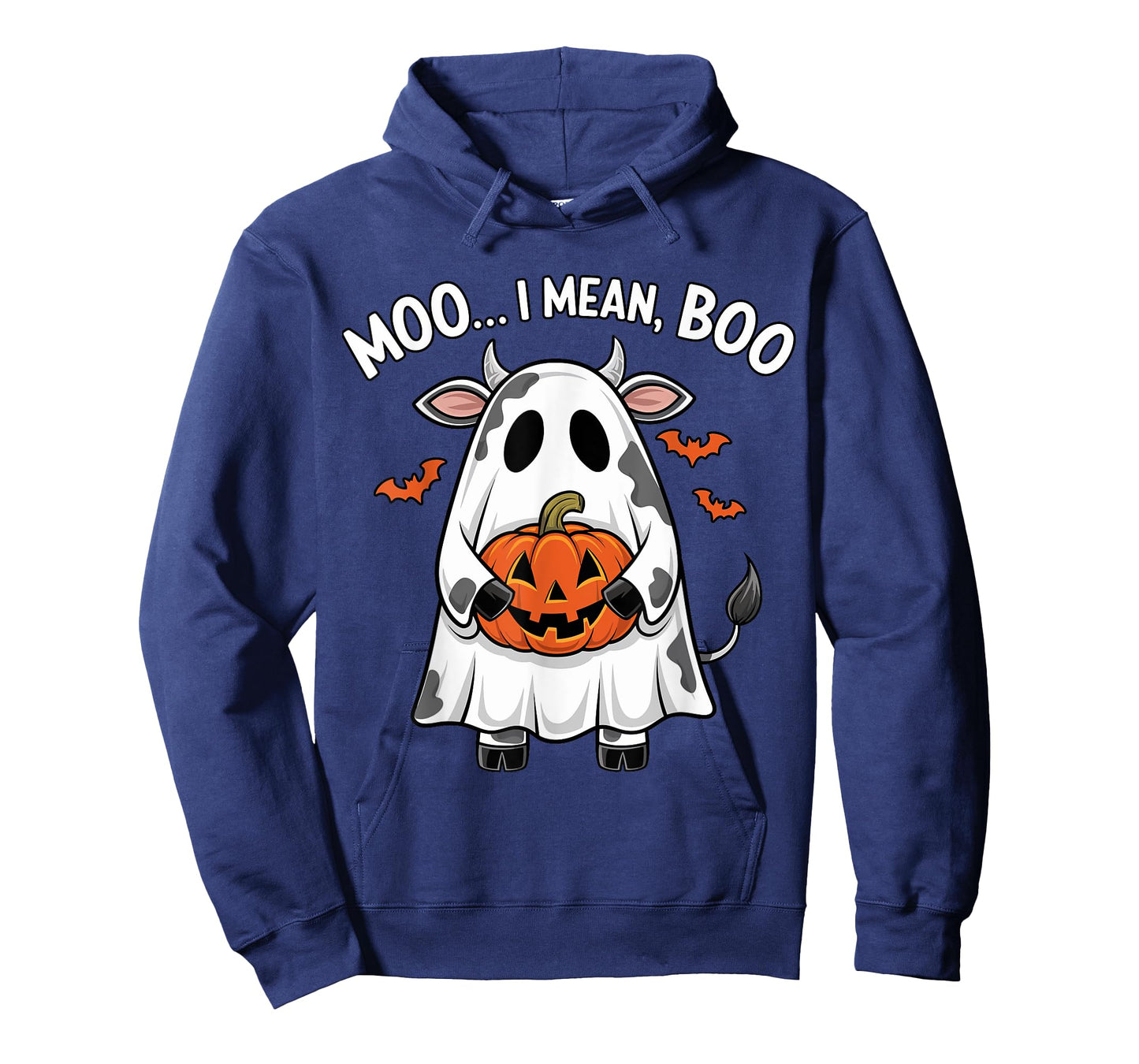 Ghost Cow Moo I Mean Boo Halloween Funny Highlands Cow Lover T-Shirt