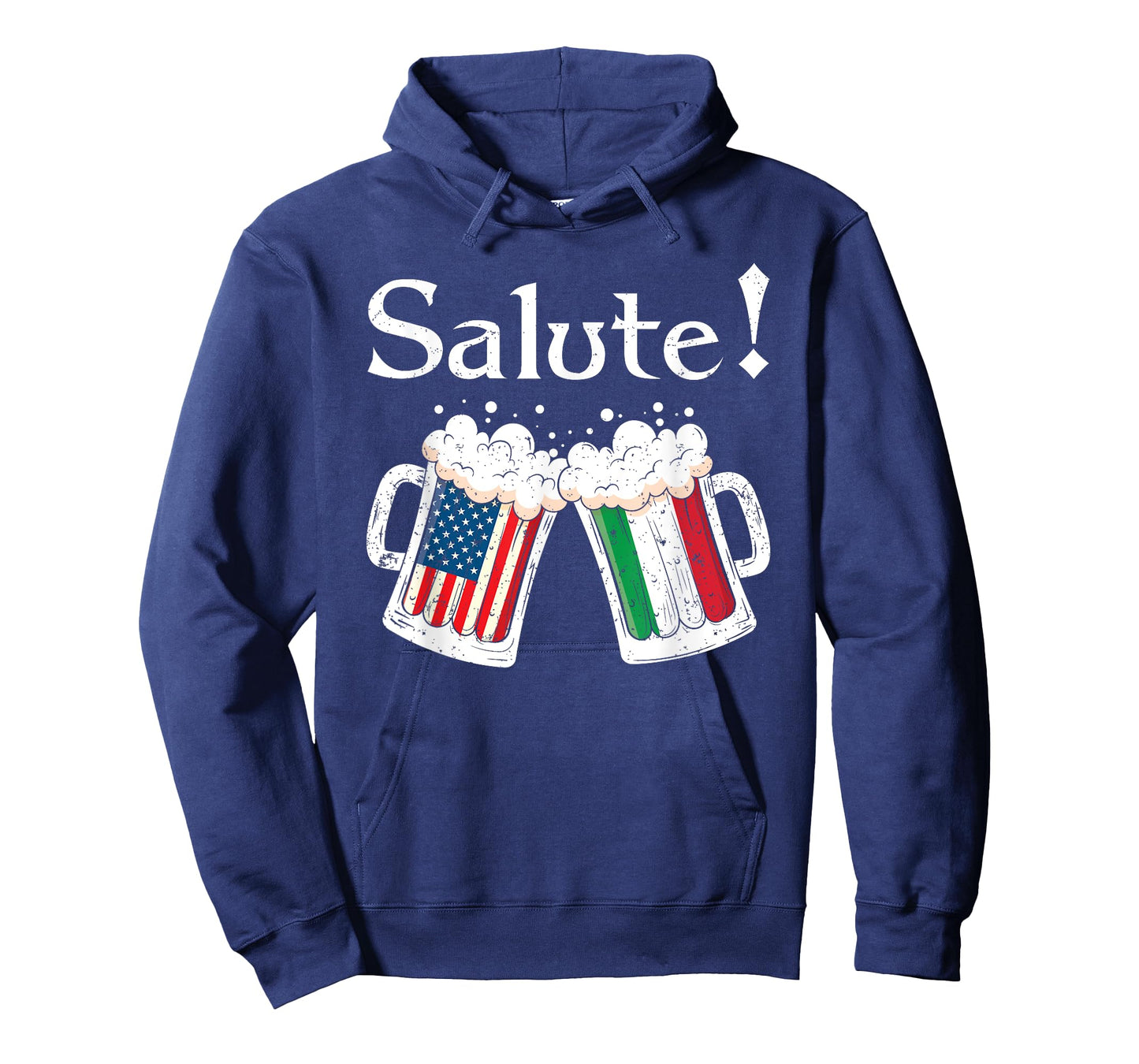 Salute Shirt Italian Cheers Toast Beer American Italian Flag T-Shirt