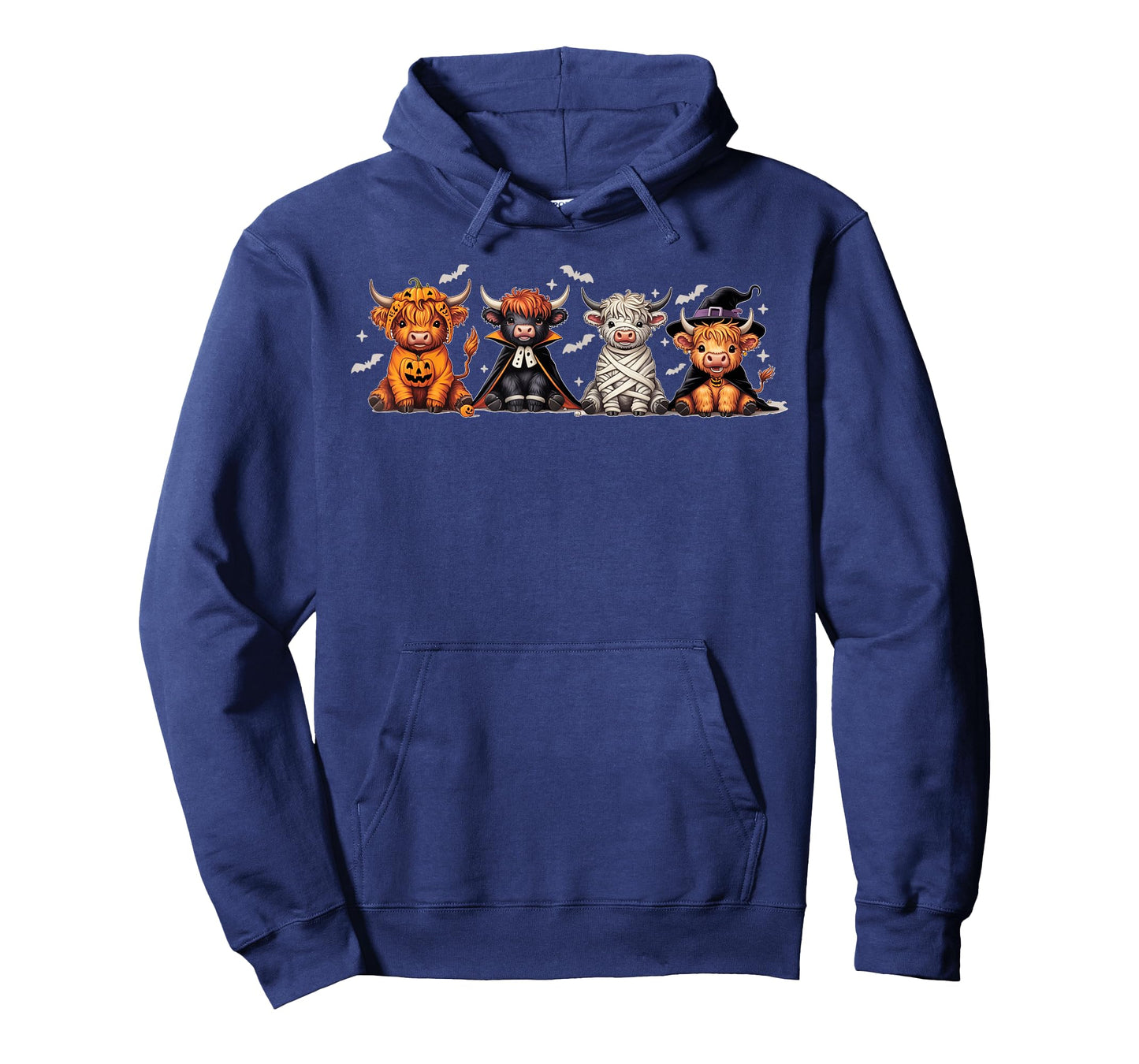 Spooky Halloween Highland Cow Counted Cross Stitch Pattern T-Shirt