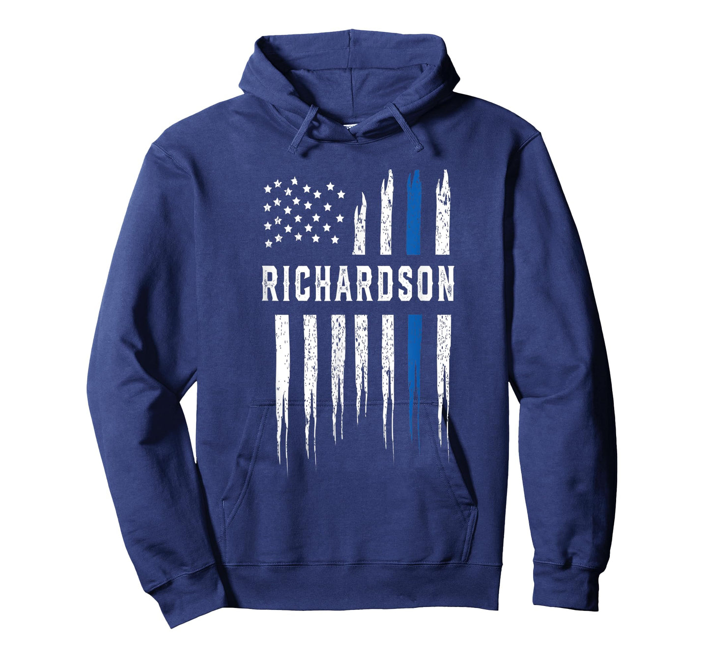 Thin Blue Line Heart Richardson Police Officer Texas Cops T-Shirt