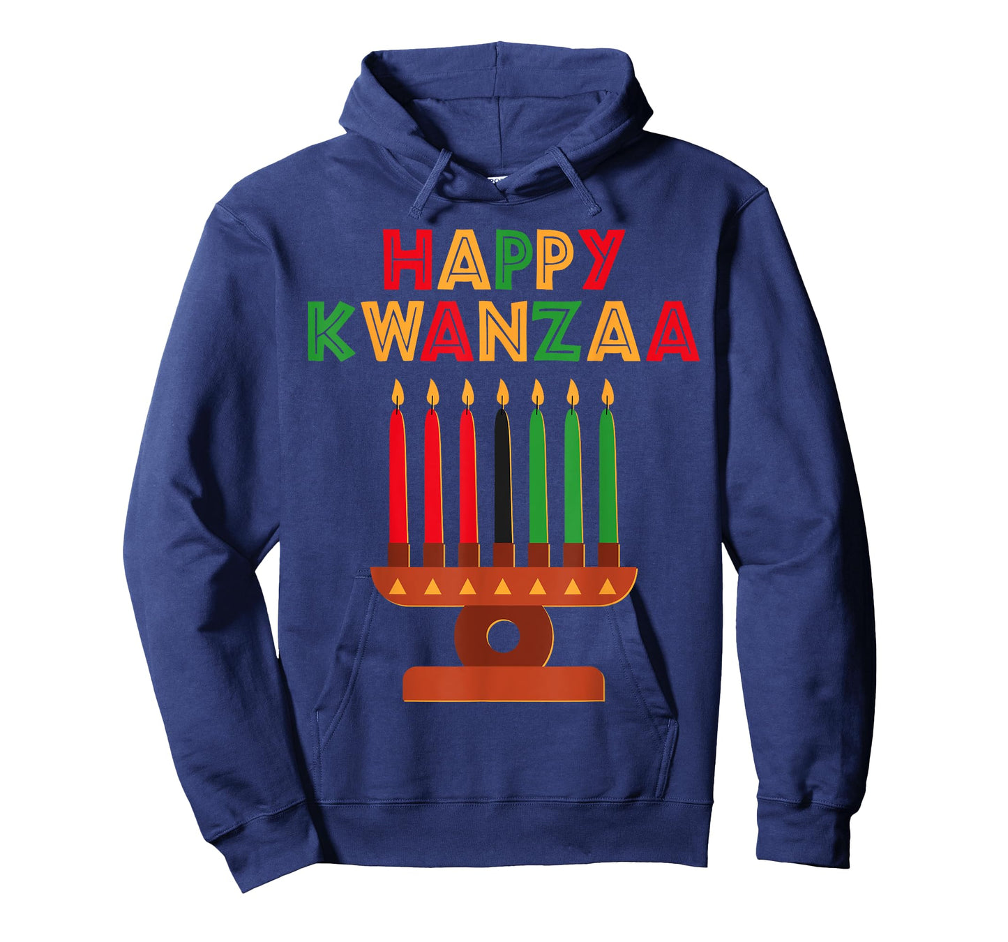 Happy Kwanzaa Kinara Seven Candles African American Kids T-Shirt