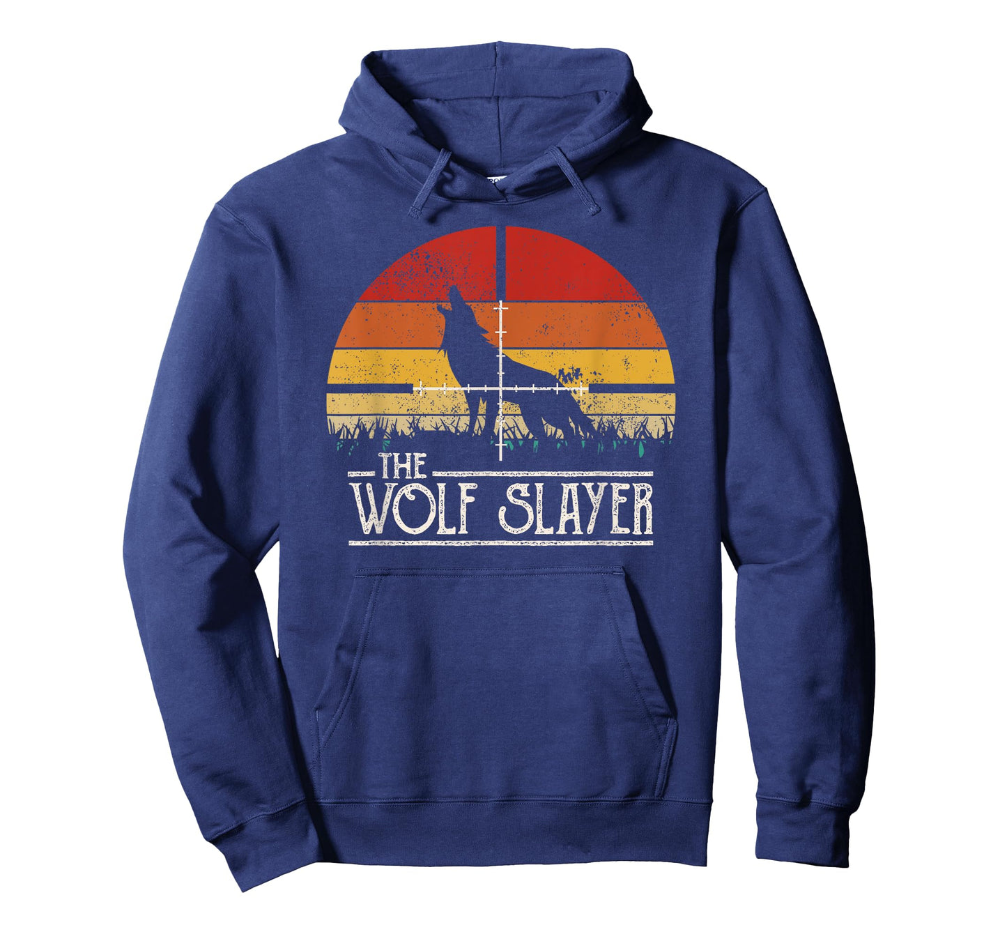 Vintage Sunset Retro Style Wolf Hunting Wolf Slayer T-Shirt