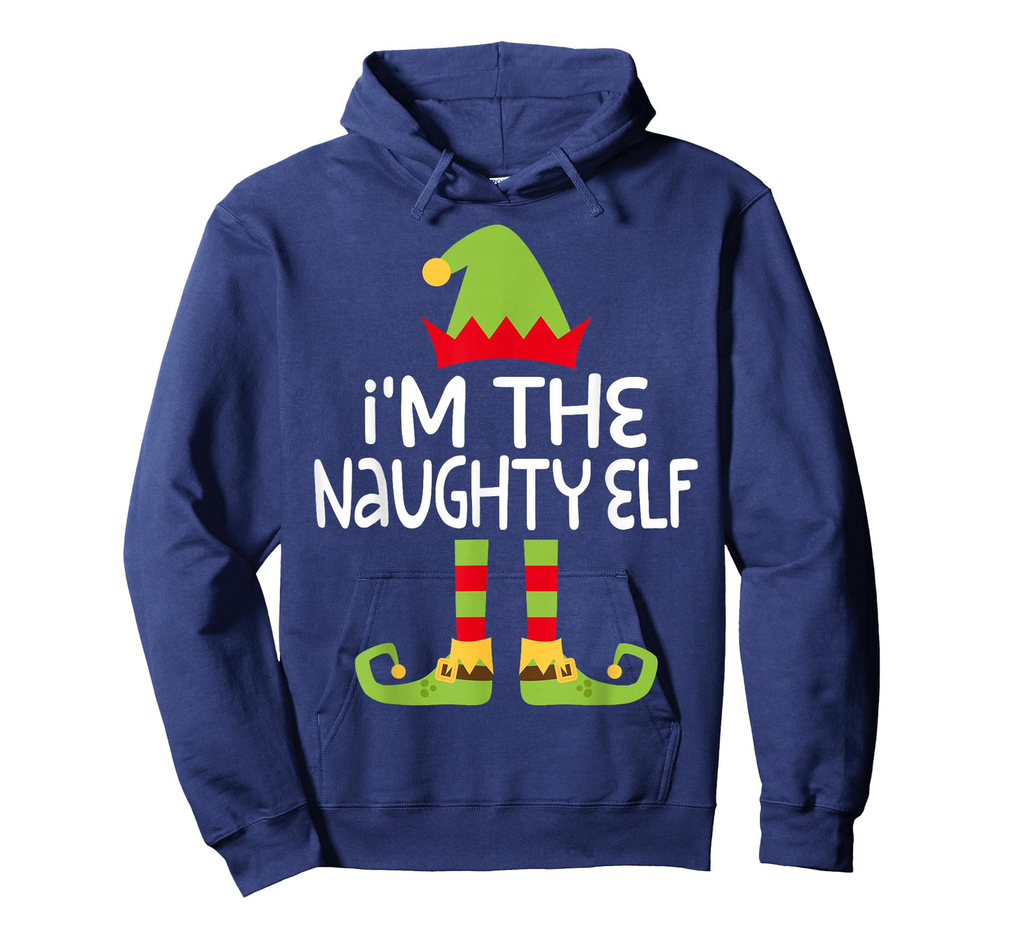 I'm The Naughty Elf Shirt Adult Kids Matching Christmas Elf T-Shirt